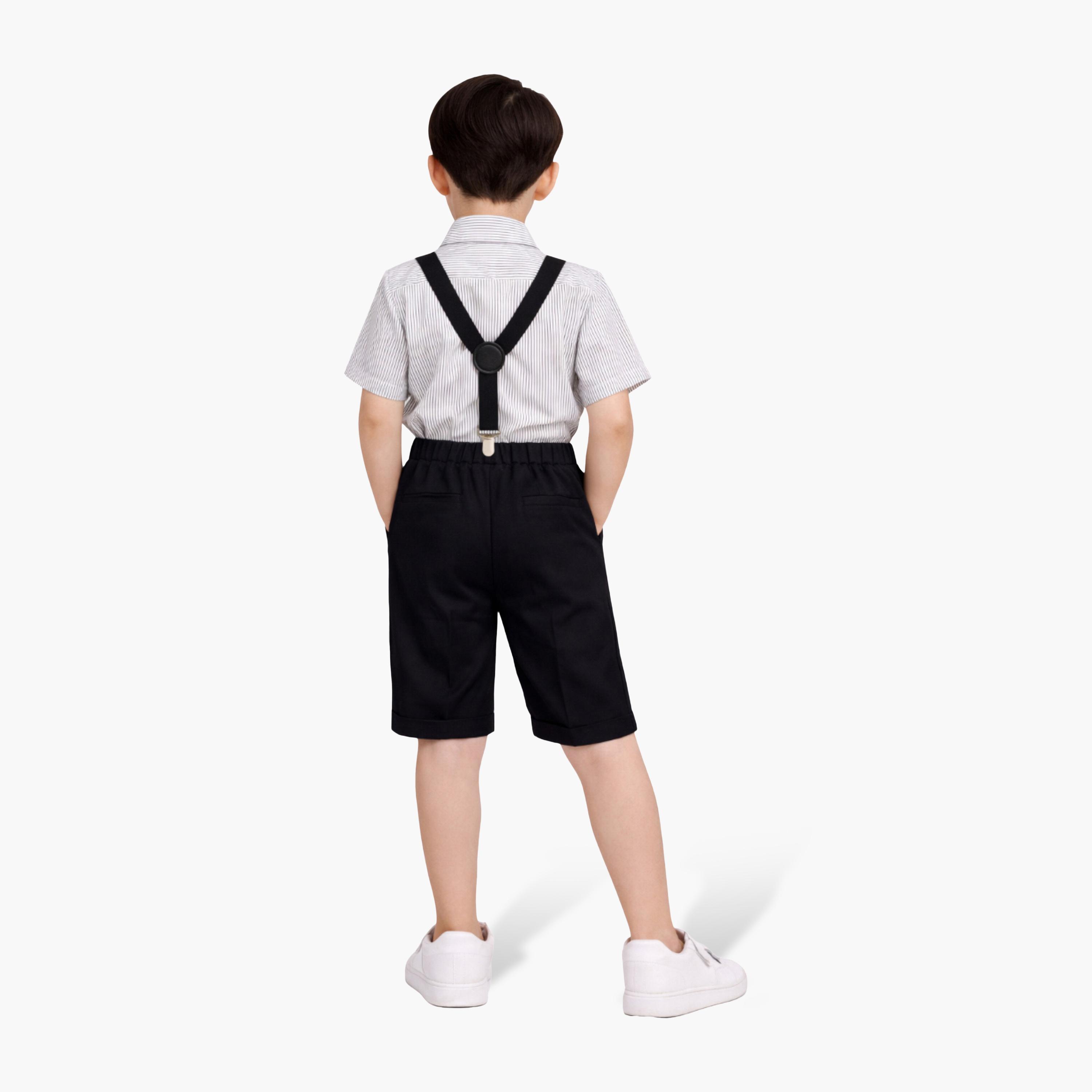 Victor and Jane Formal Shirt, Shorts, Suspenders & Bow Tie Set-boys-clothing-setsandcoords-image-2