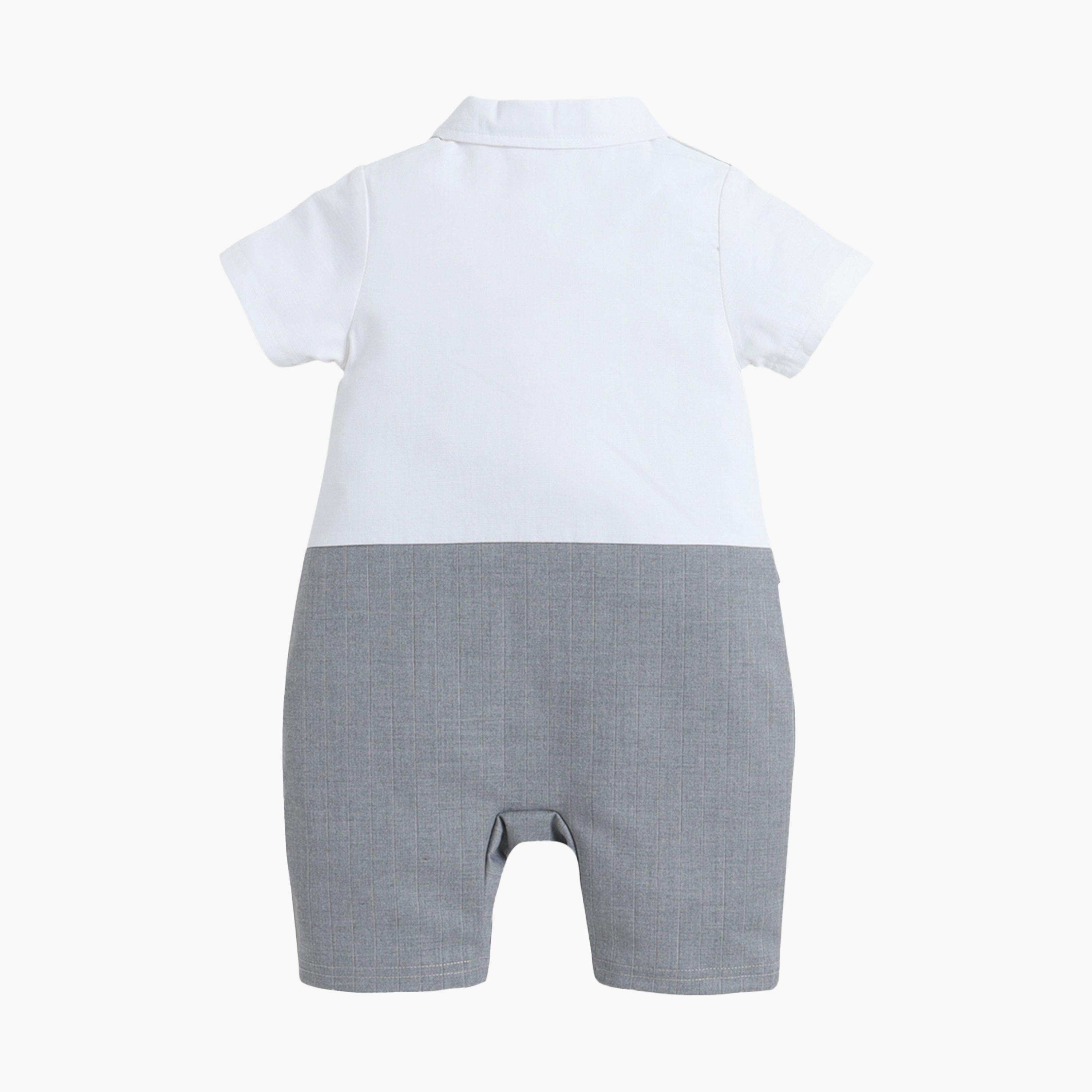 Victor and Jane Waistcoat, Shirt & Bow Tie Mock Rompers Set-boys-clothing-rompersanddungarees-image-2