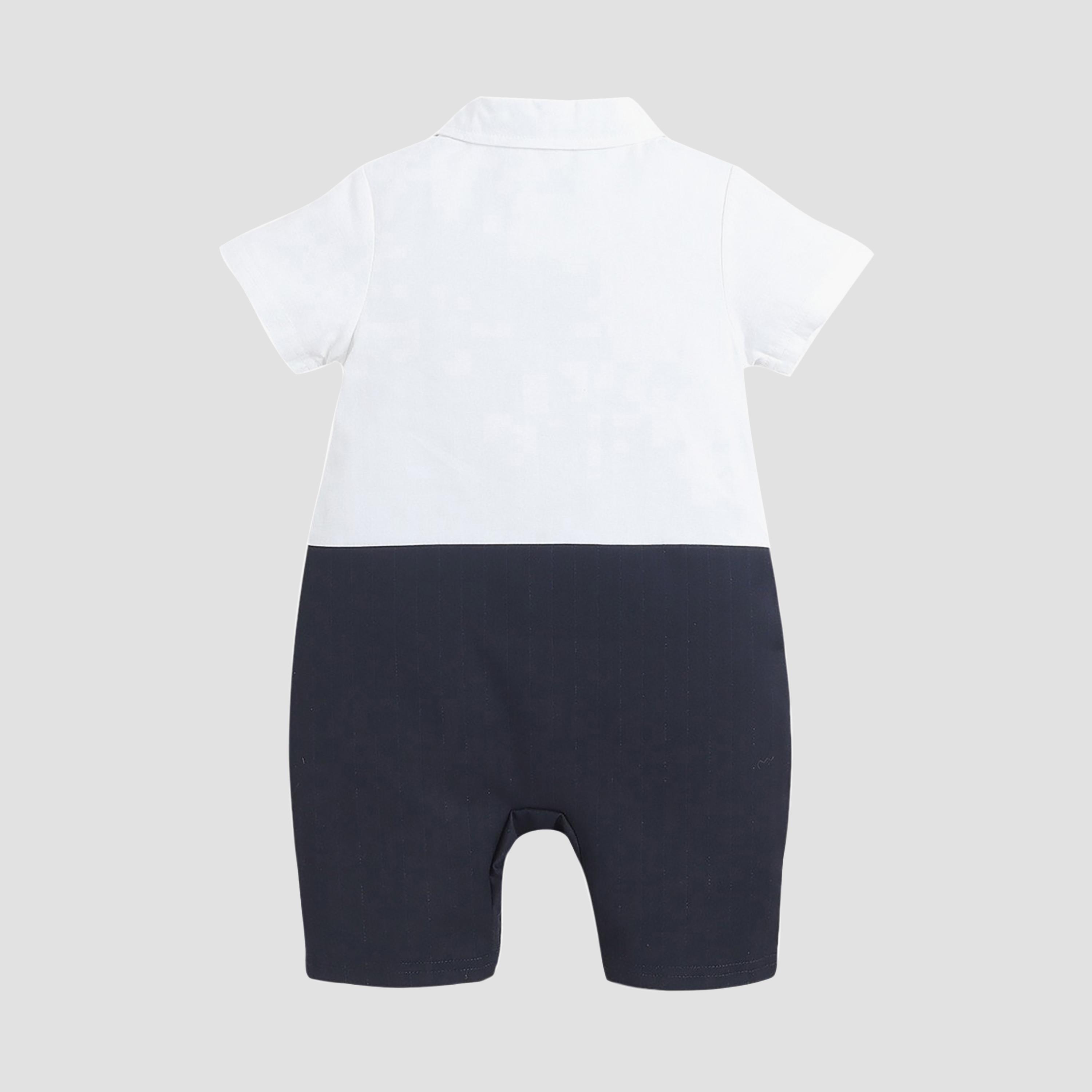 Victor and Jane Waistcoat, Shirt & Bow Tie Mock Rompers Set-boys-clothing-rompersanddungarees-image-2