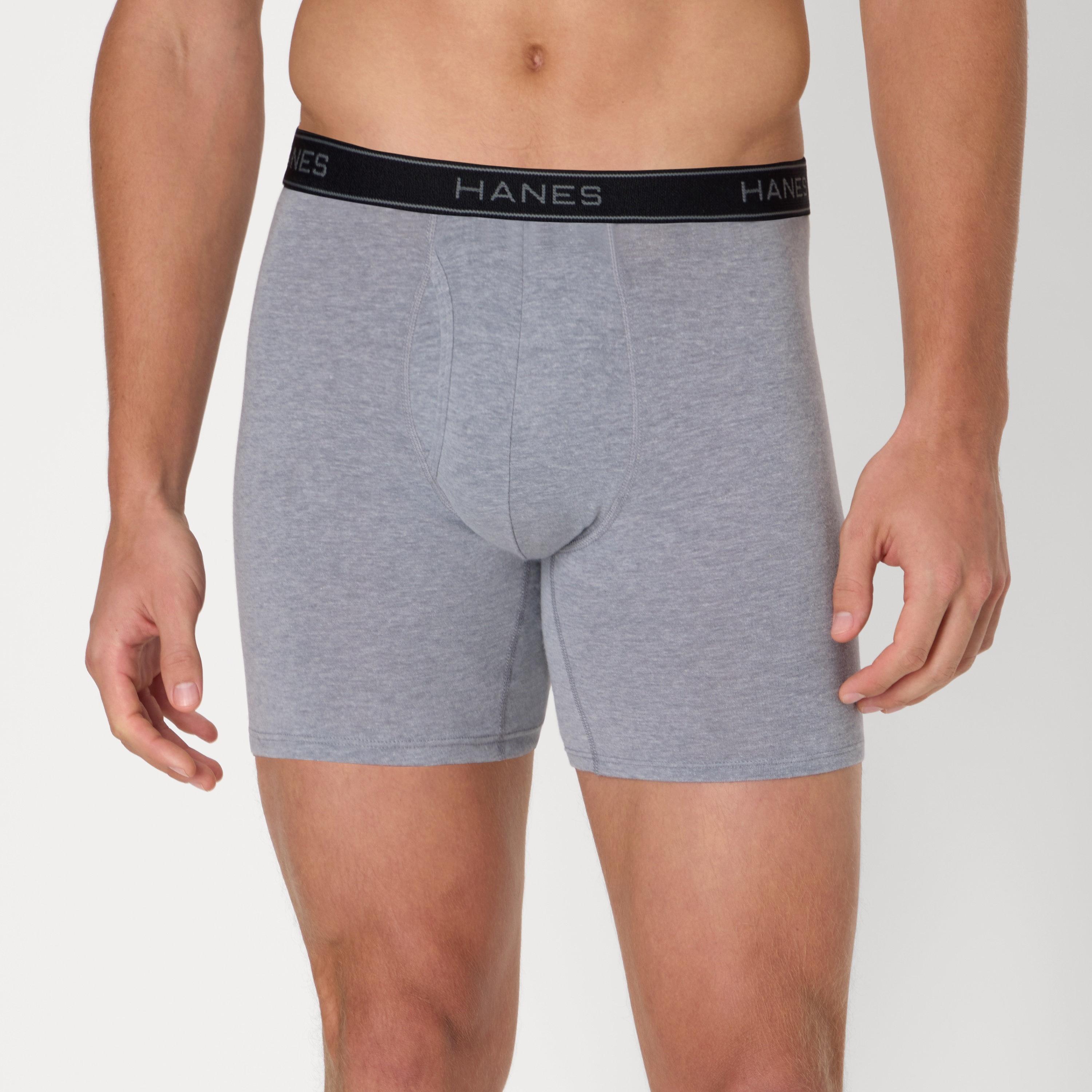 Hanes Assorted Pack of 6 Brand Logo Waist Band Men's Boxer Briefs-men-clothing-innerwear-underwear-image-2