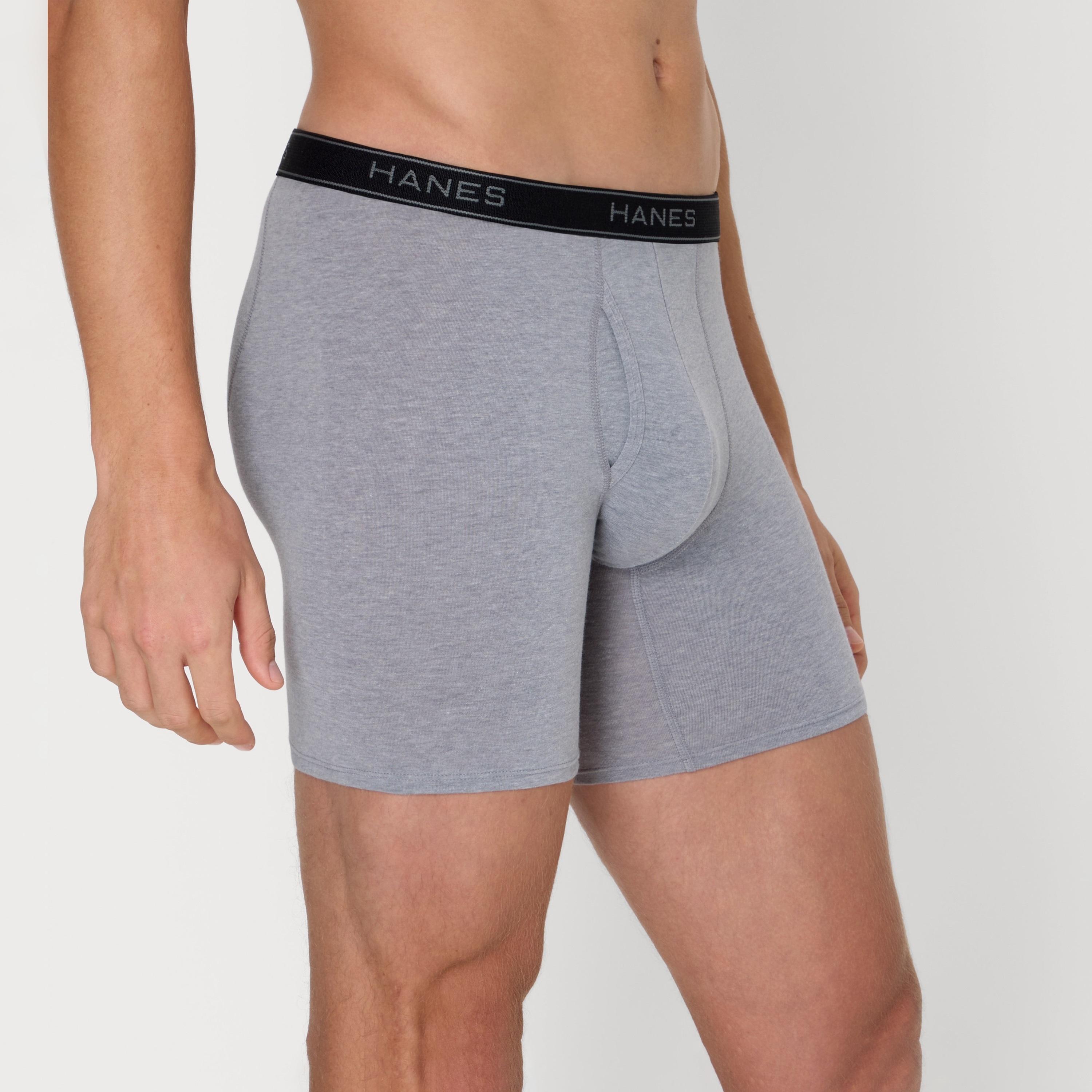 Hanes Assorted Pack of 6 Brand Logo Waist Band Men's Boxer Briefs-men-clothing-innerwear-underwear-image-3