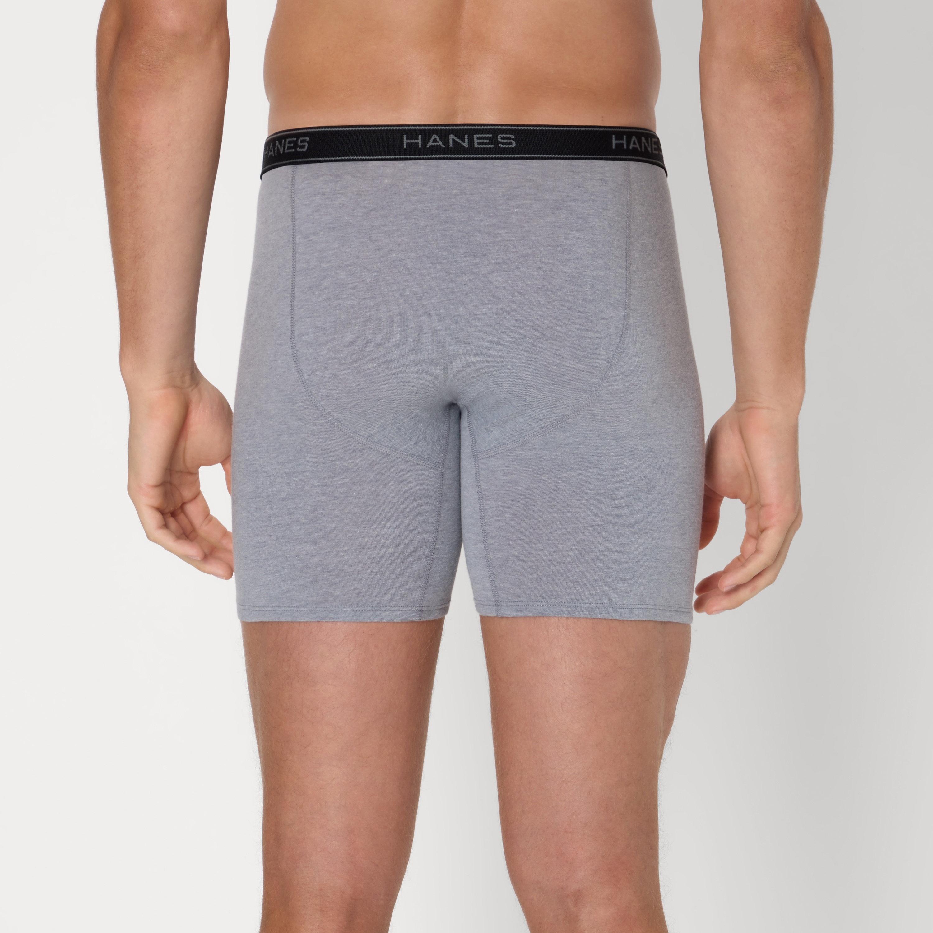 Hanes Assorted Pack of 6 Brand Logo Waist Band Men's Boxer Briefs-men-clothing-innerwear-underwear-image-4