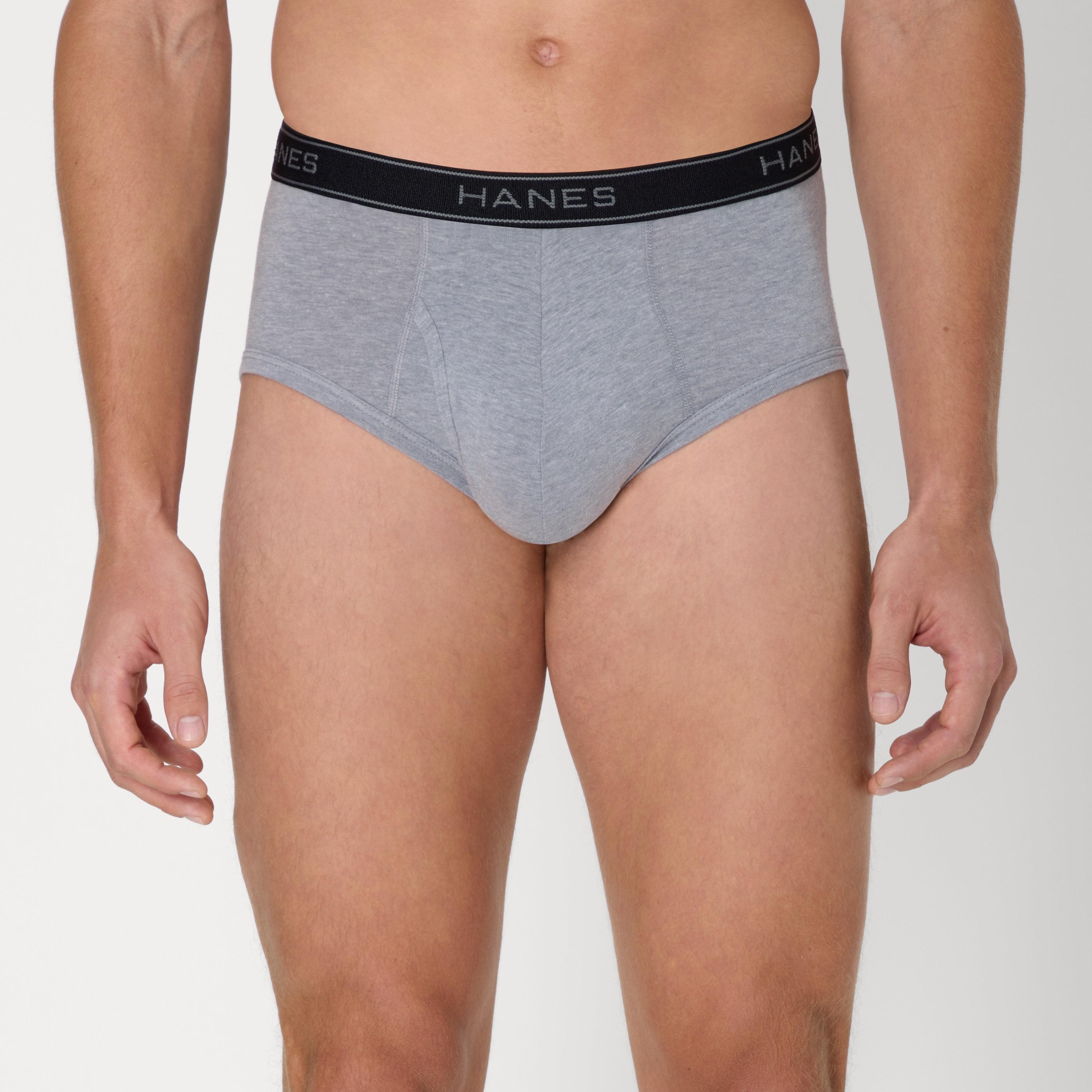 طقم سراويل "بريفز" رجالي بخصر مطبوع بشعار الماركة - عبوة تشكيلة من 6 قطع من هينز-men-clothing-innerwear-underwear-image-2