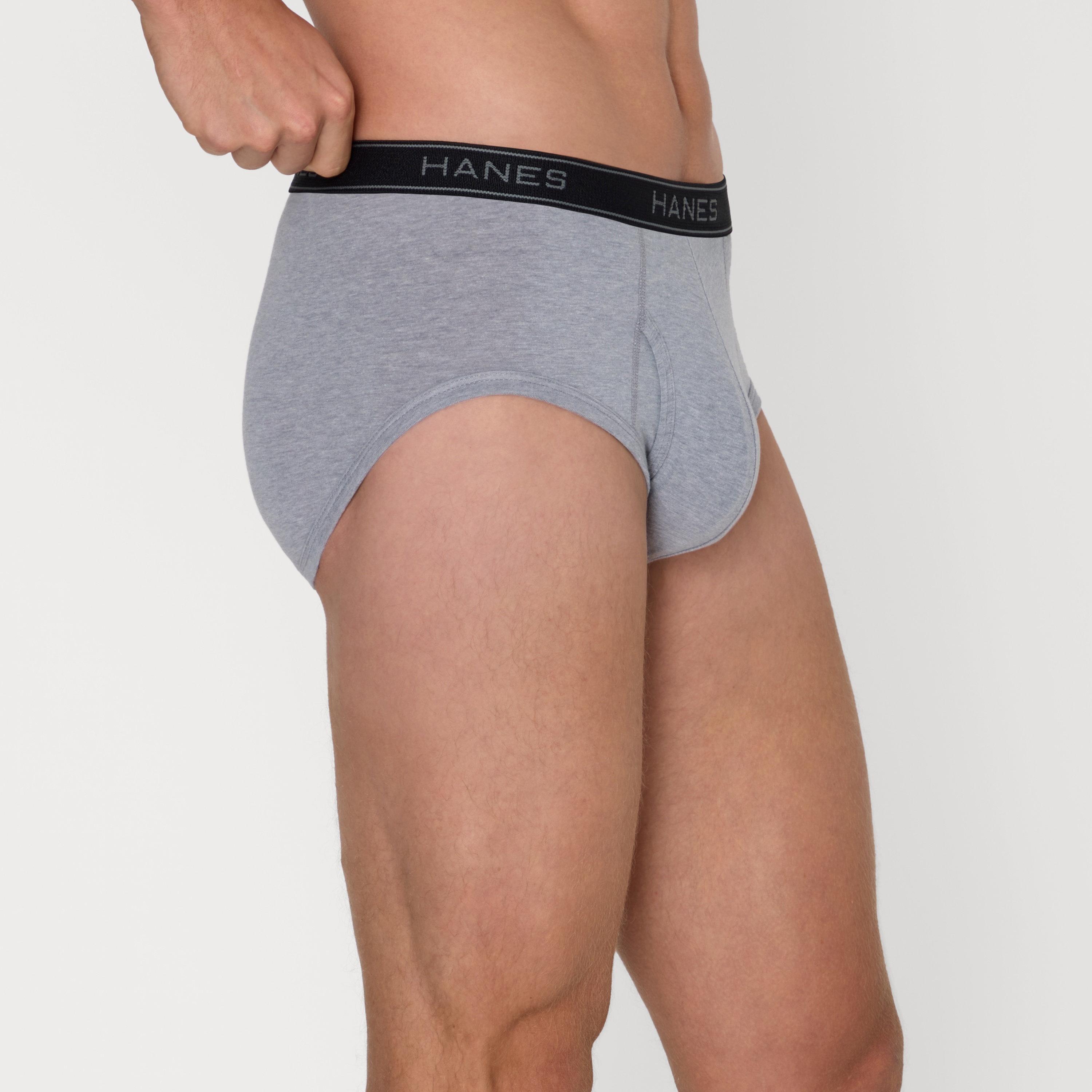 طقم سراويل "بريفز" رجالي بخصر مطبوع بشعار الماركة - عبوة تشكيلة من 6 قطع من هينز-men-clothing-innerwear-underwear-image-3