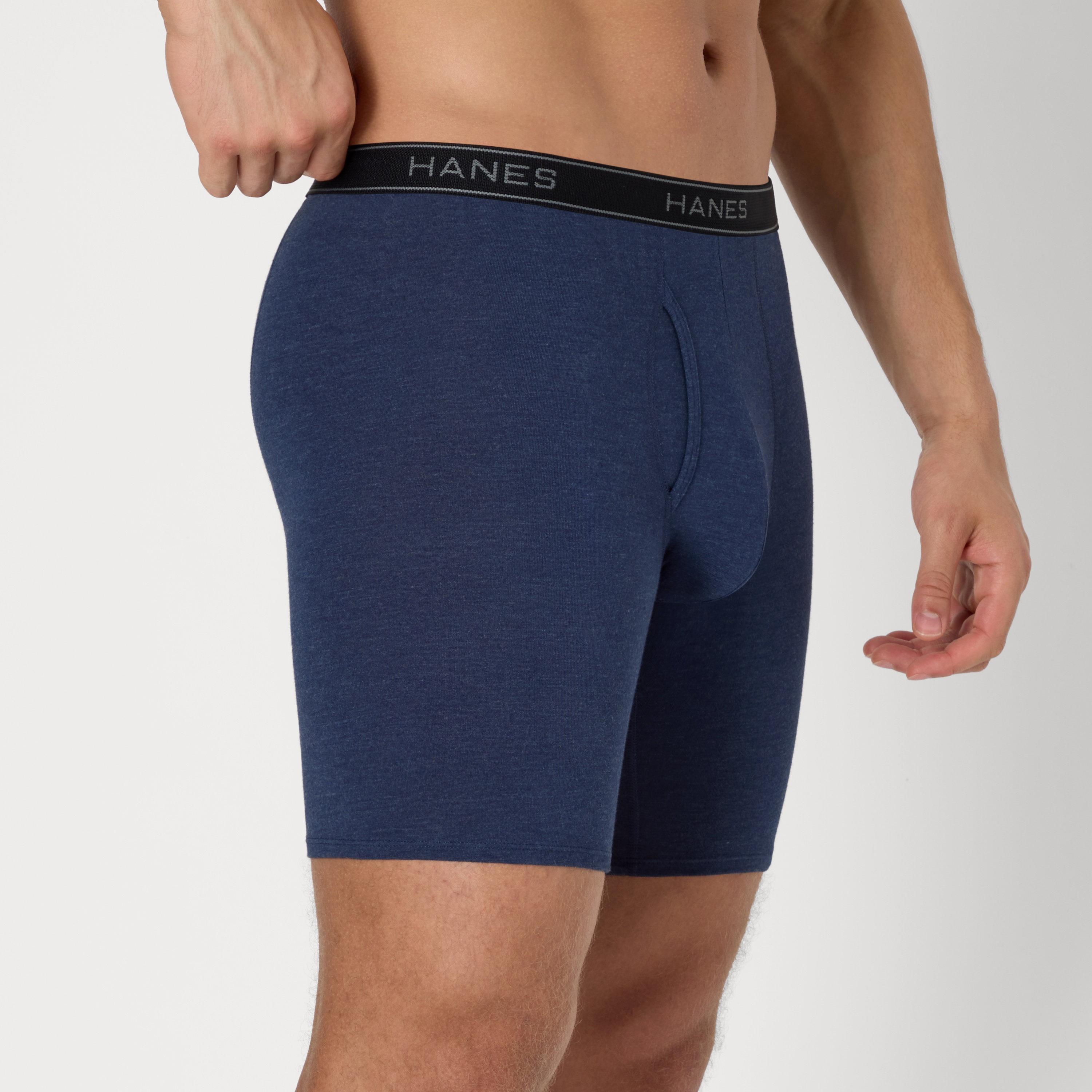 طقم سراويل "بوكسر بريفز" رجالي بخصر يحمل شعار الماركة - عبوة تشكيلة من 6 قطع من هينز-men-clothing-innerwear-underwear-image-3