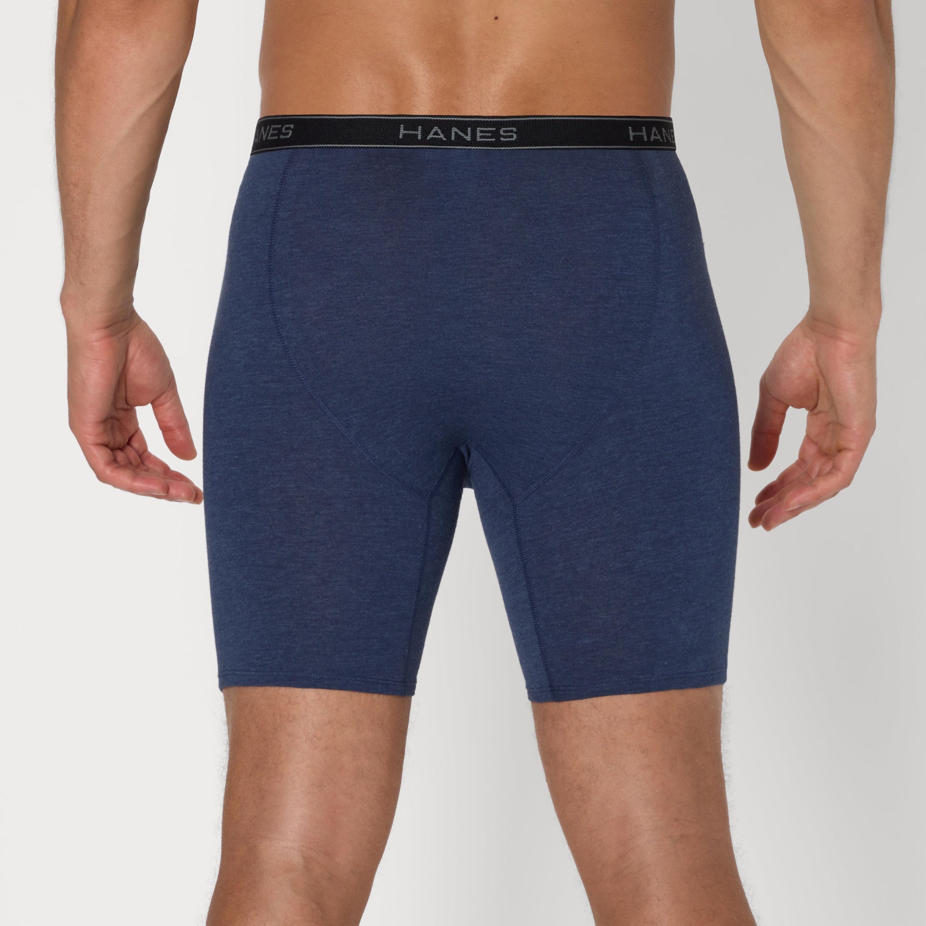 طقم سراويل "بوكسر بريفز" رجالي بخصر يحمل شعار الماركة - عبوة تشكيلة من 6 قطع من هينز-men-clothing-innerwear-underwear-image-4