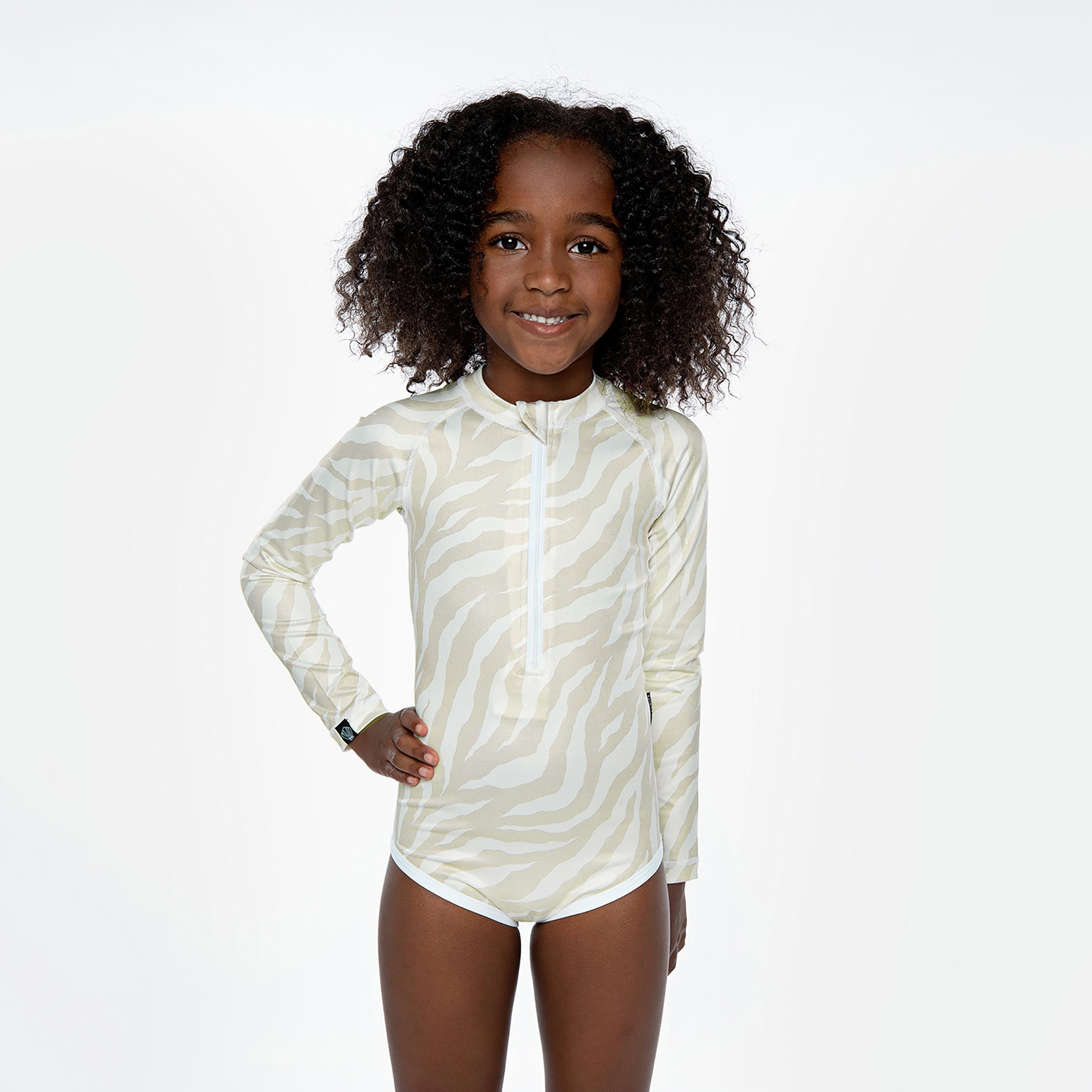 Beach & Bandits Creamy Kelp Printed Swimsuit-baby-girls-clothing-swimwear-image-1