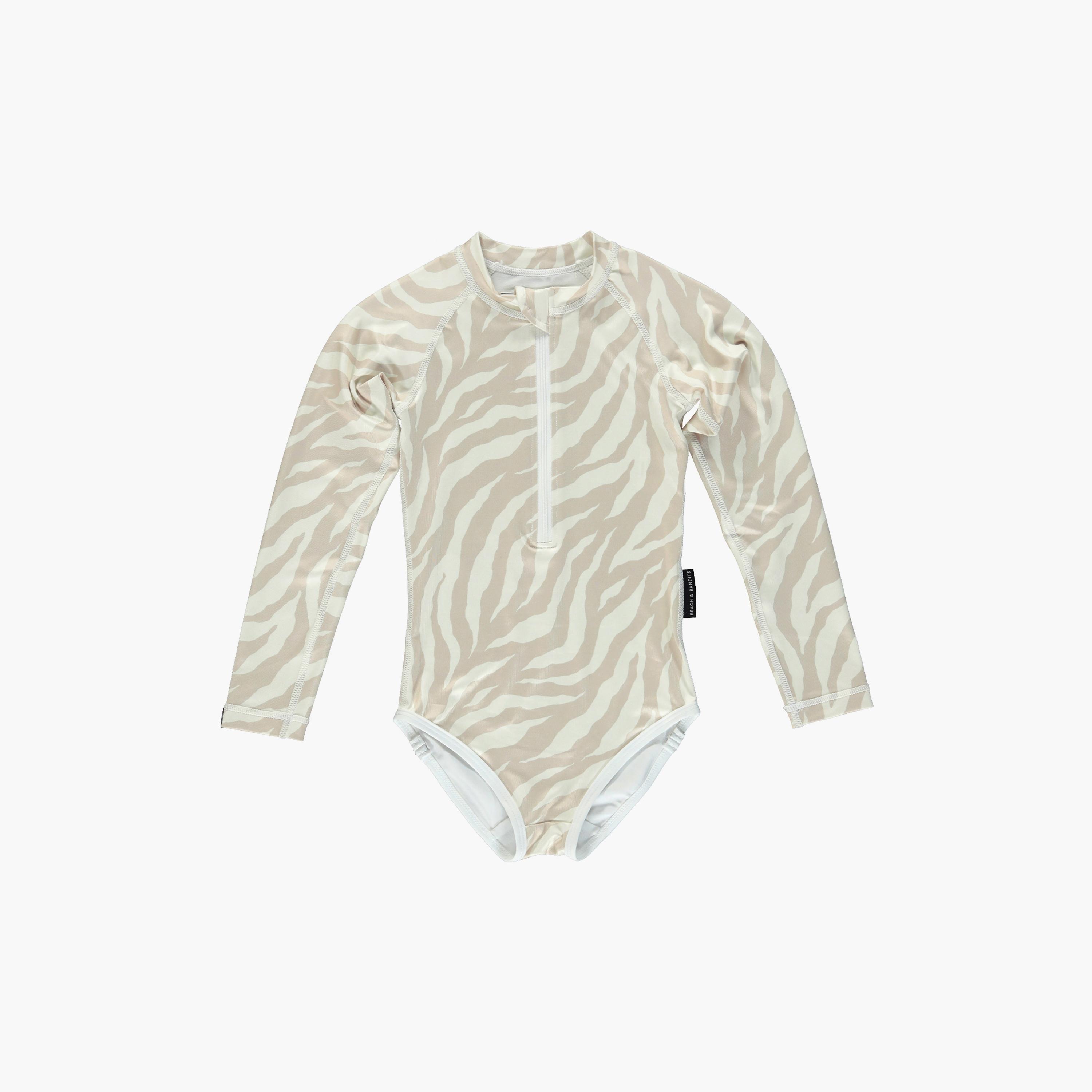 Beach & Bandits Creamy Kelp Printed Swimsuit-baby-girls-clothing-swimwear-image-2