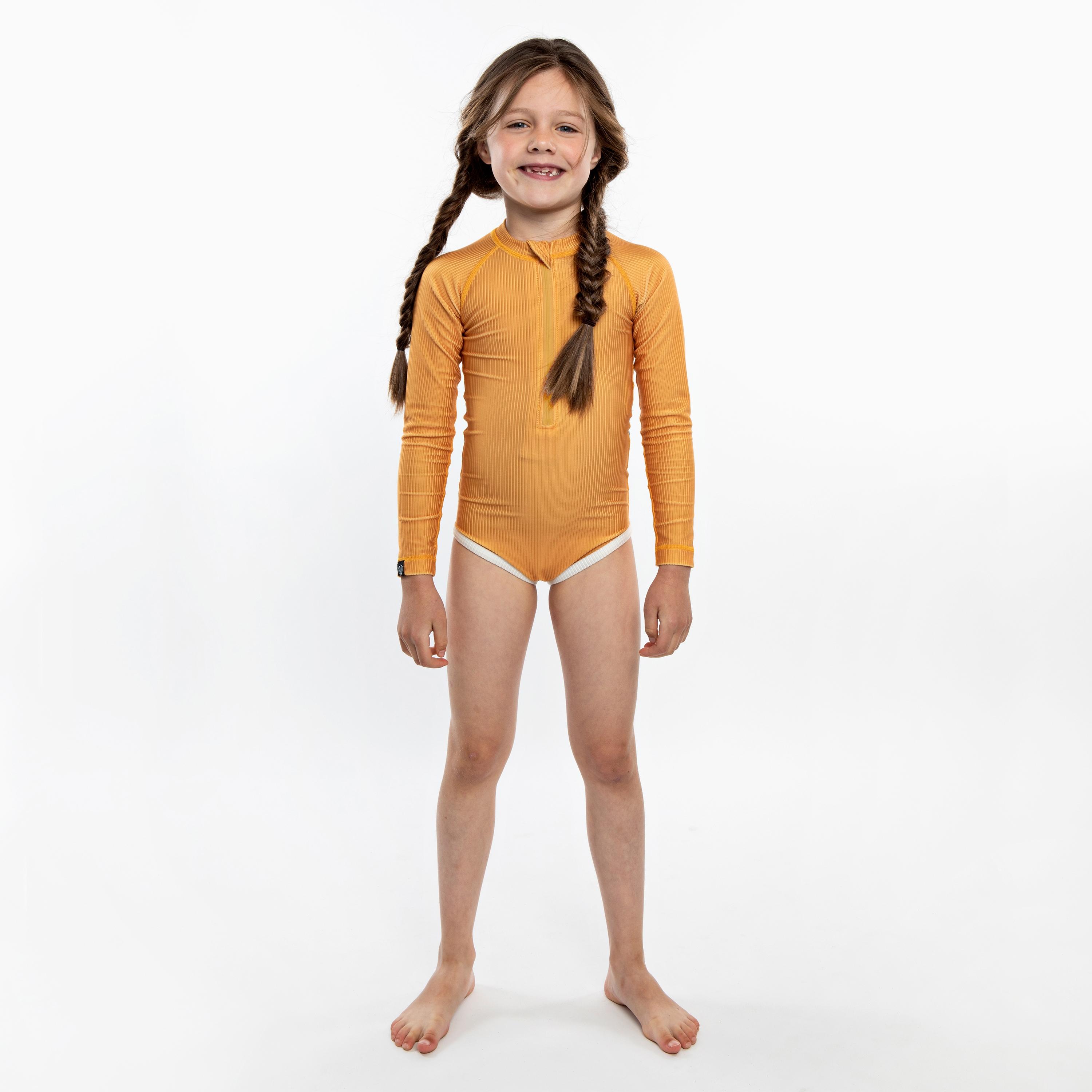 Beach & Bandits Golden Ribbed Swimsuit-girls-clothing-sportswear-swimwear-image-1
