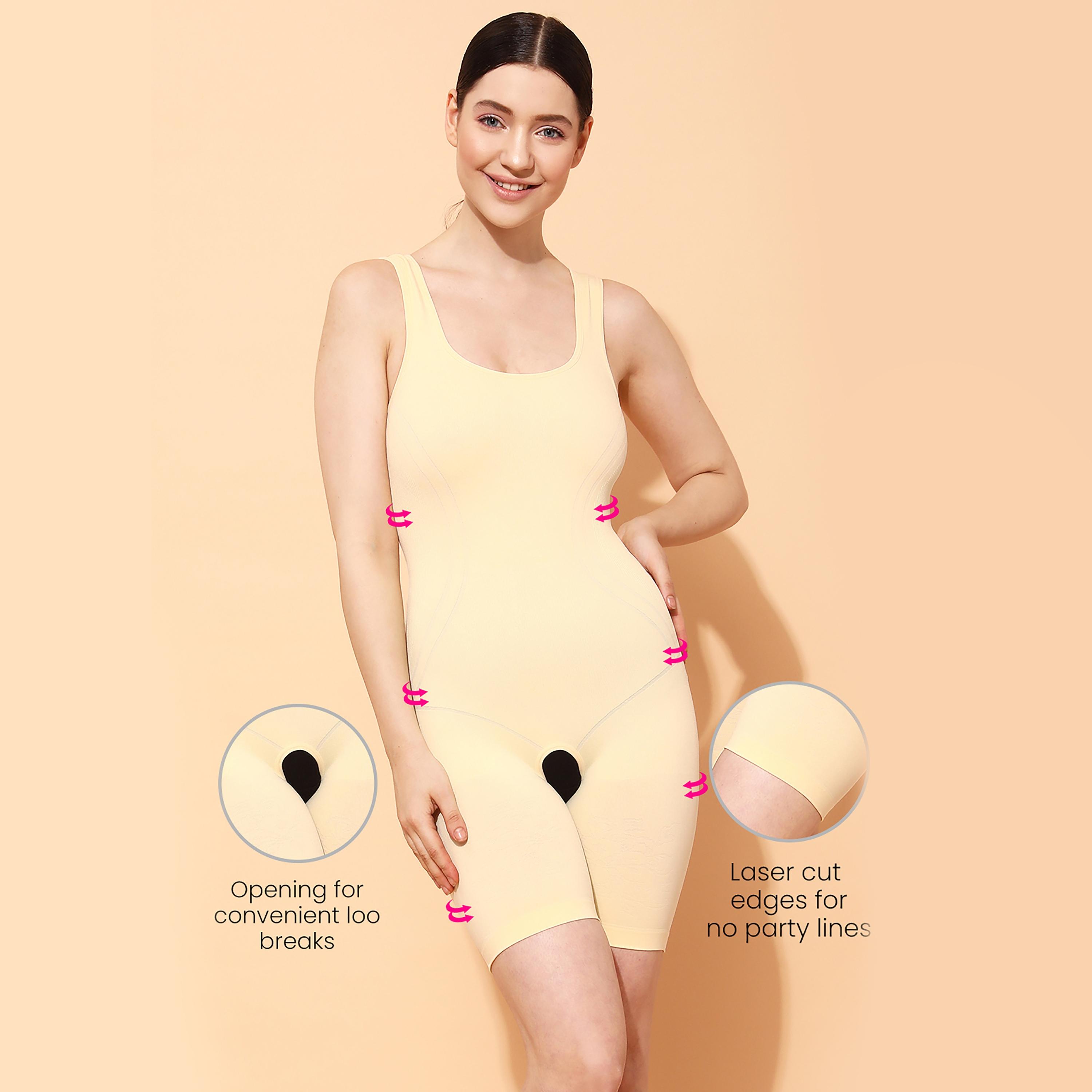 Clovia Solid Laser-Cut High Compression Shaping Body Suit-women-clothing-lingerie-shapewear-image-1