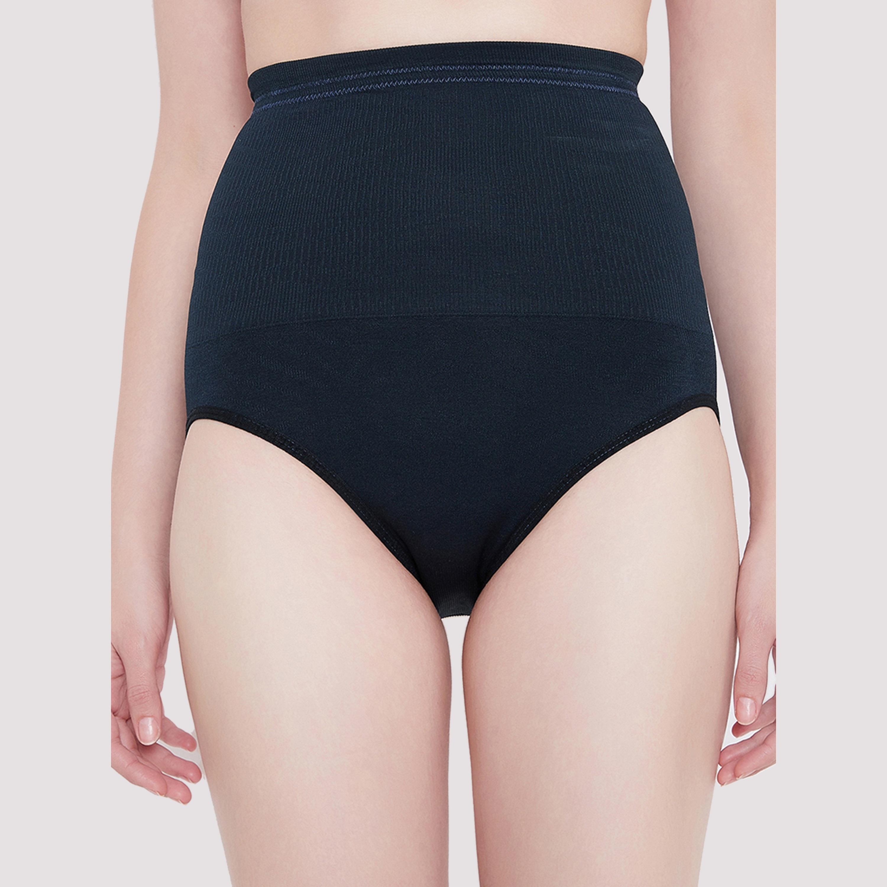 Clovia Women's Tummy Tucker With Silicon Grips in Navy-women-clothing-lingerie-shapewear-image-1
