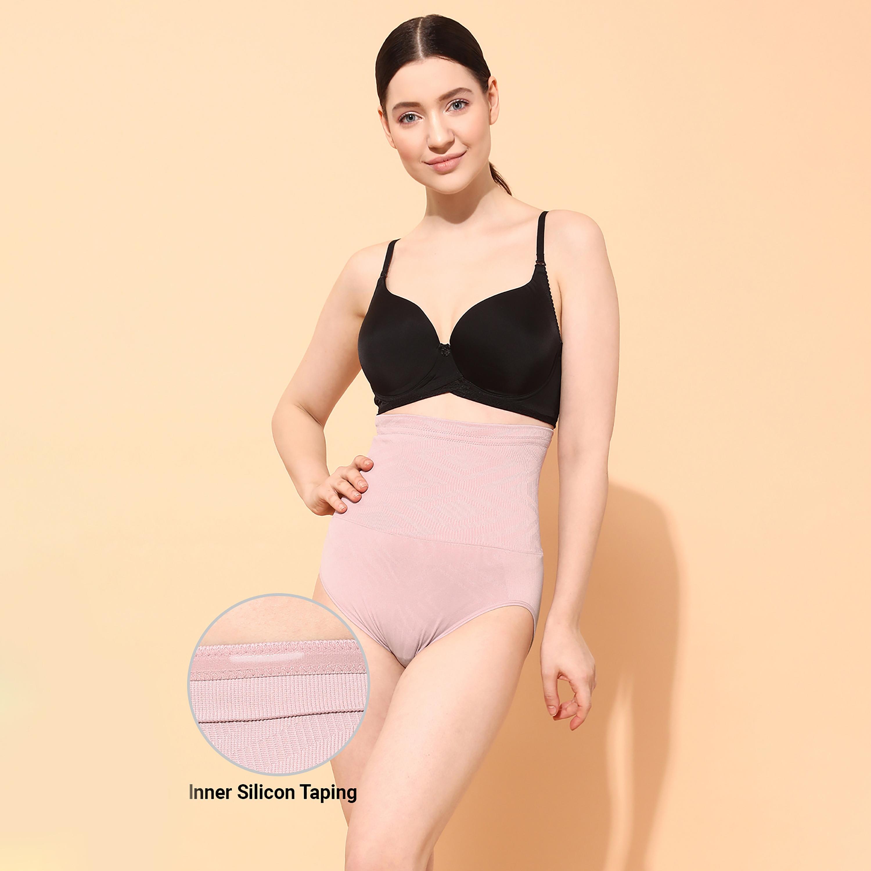 Clovia Women's Tummy Tucker with Silicon Grips in Lavender-women-clothing-lingerie-shapewear-image-1