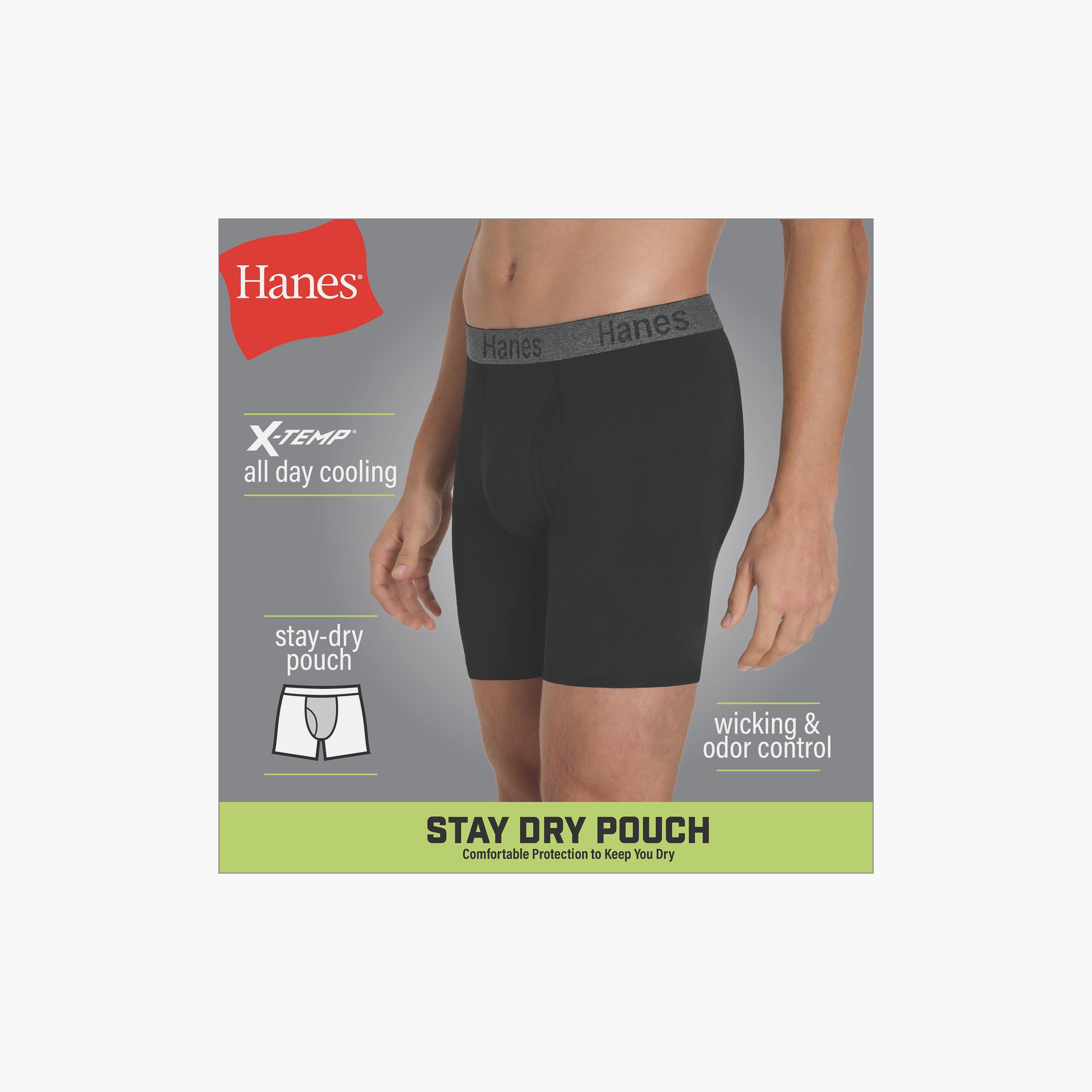 Hanes Assorted Pack of 3 Brand Logo Waist Band Men's Boxer Briefs-men-clothing-innerwear-underwear-image-2