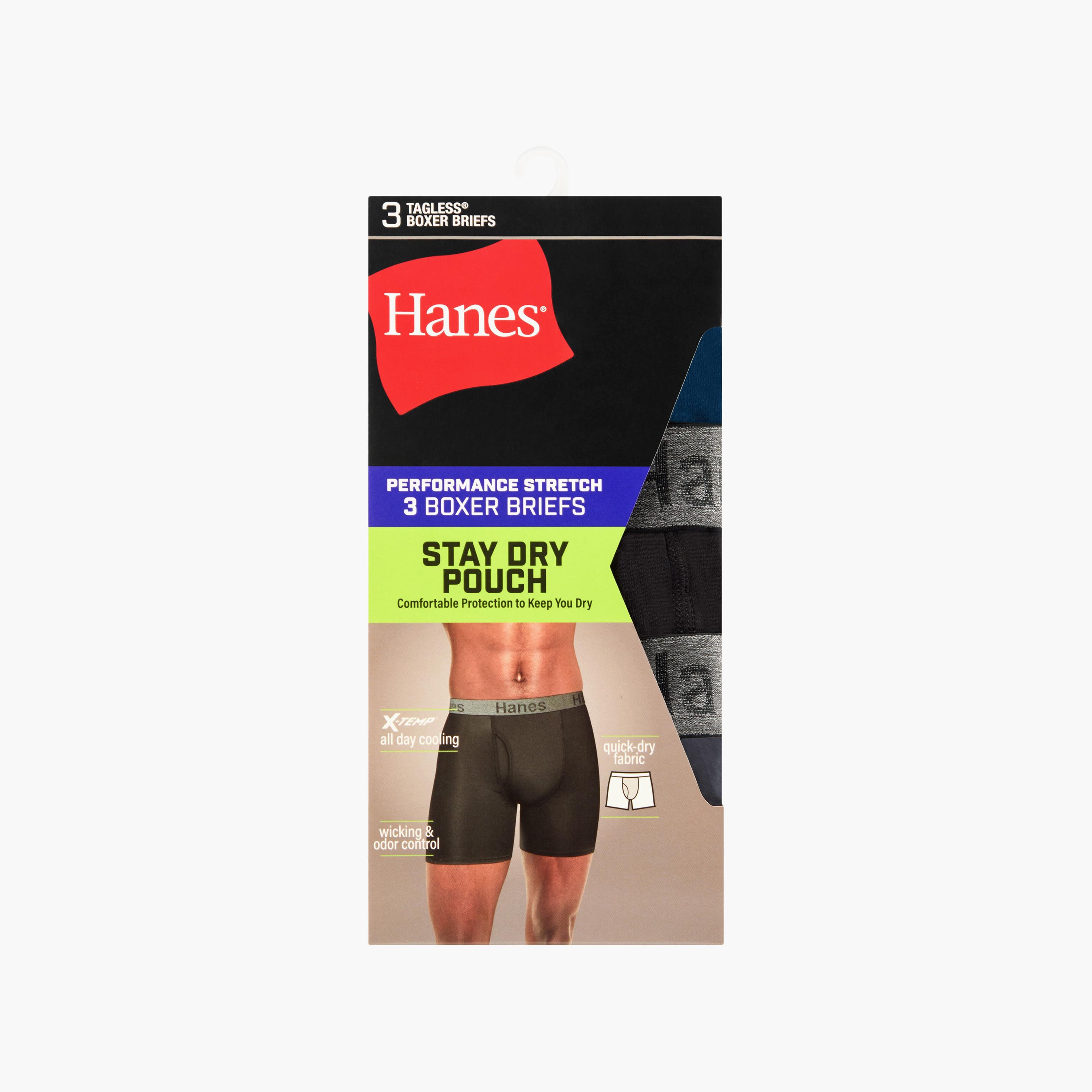 Hanes Assorted Pack of 3 Brand Logo Waist Band Men's Boxer Briefs-men-clothing-innerwear-underwear-image-4
