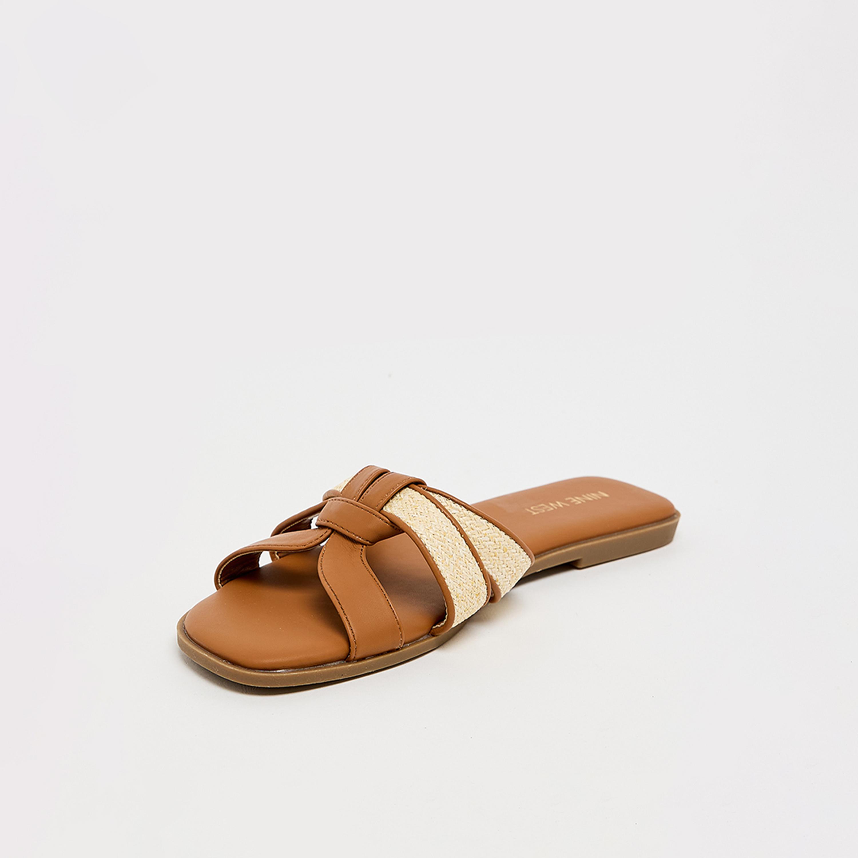 Nine West Women's Slip-On Slide Flat Sandals | SXH138527-women-shoes-sandals-flats-image-3