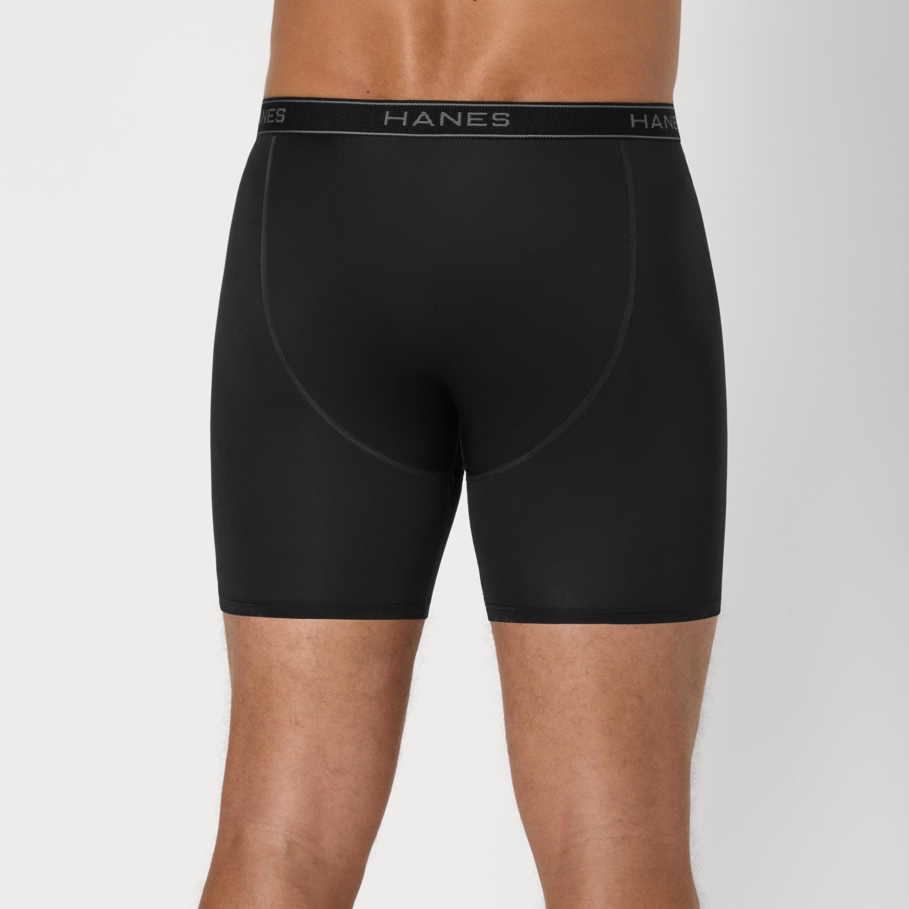 طقم سراويل "بوكسر بريفز" رجالي بخصر يحمل شعار الماركة - عبوة تشكيلة من 6 قطع من هينز-men-clothing-innerwear-underwear-image-4