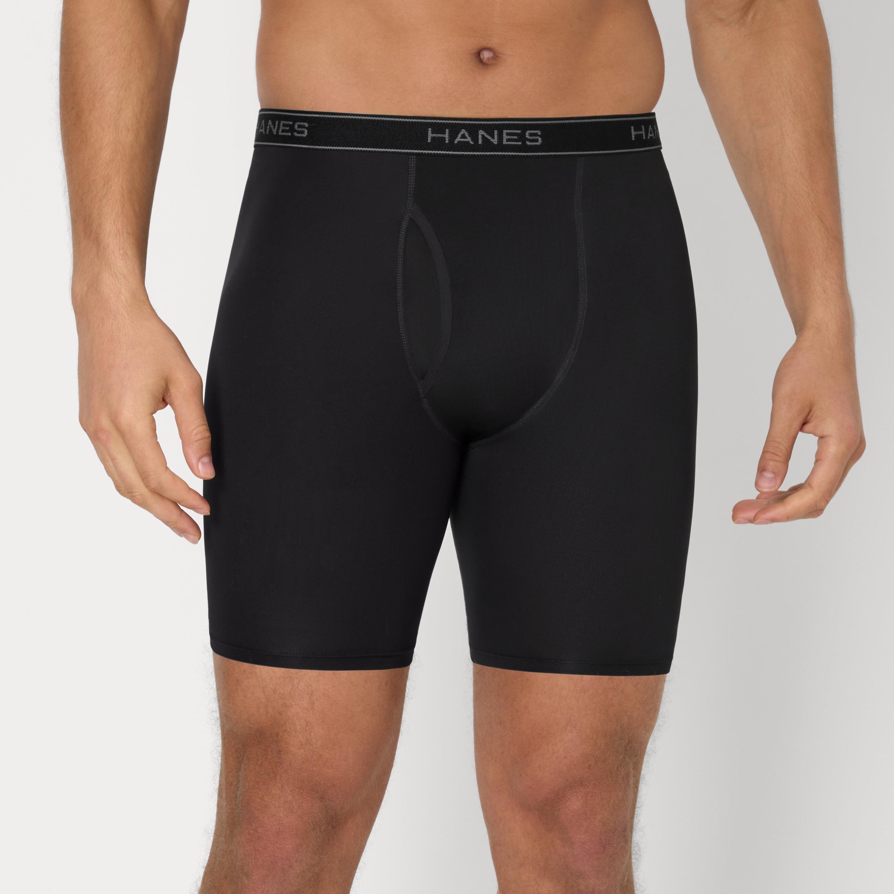 طقم سراويل "بوكسر بريفز" رجالي بخصر يحمل شعار الماركة - عبوة تشكيلة من 6 قطع من هينز-men-clothing-innerwear-underwear-image-2
