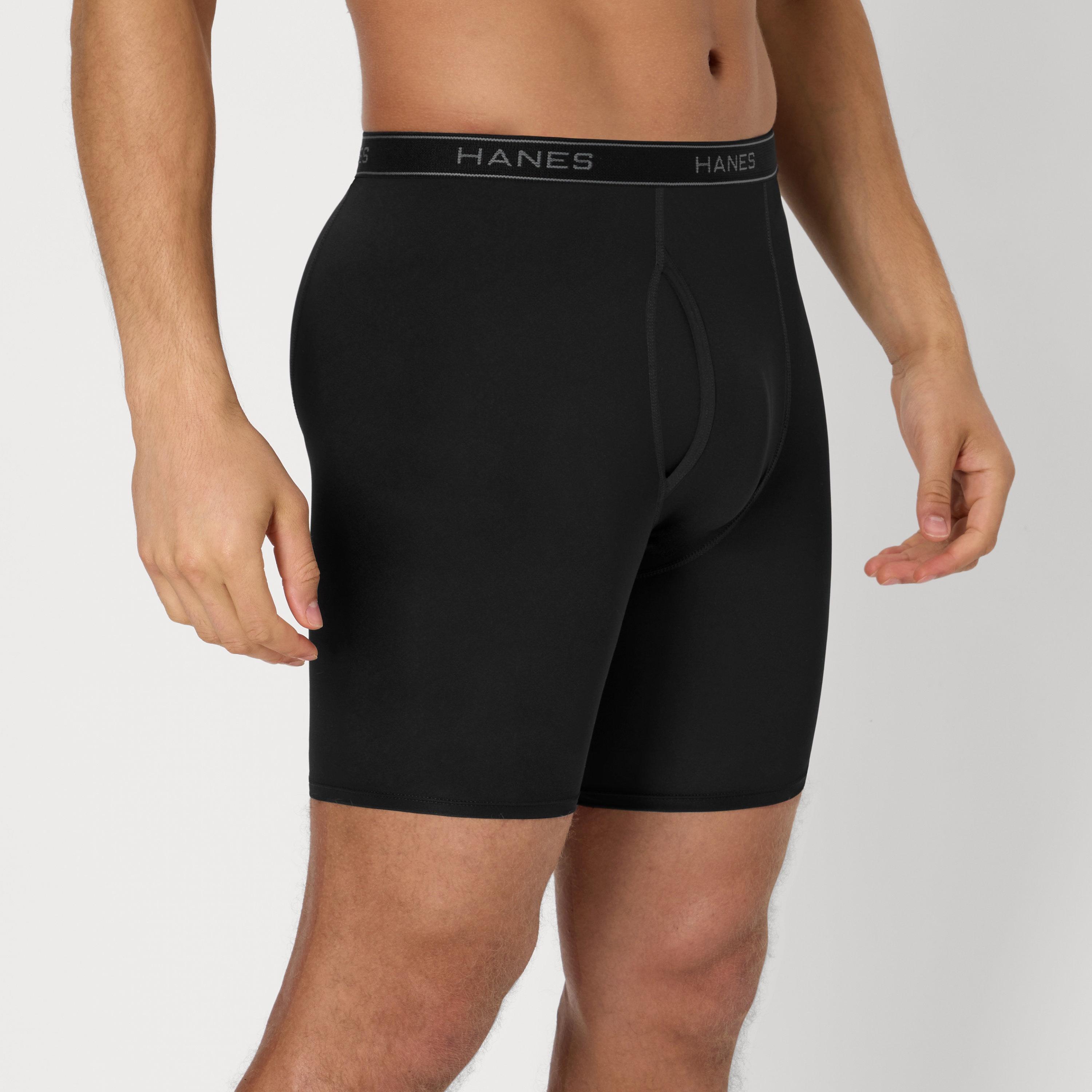 طقم سراويل "بوكسر بريفز" رجالي بخصر يحمل شعار الماركة - عبوة تشكيلة من 6 قطع من هينز-men-clothing-innerwear-underwear-image-3