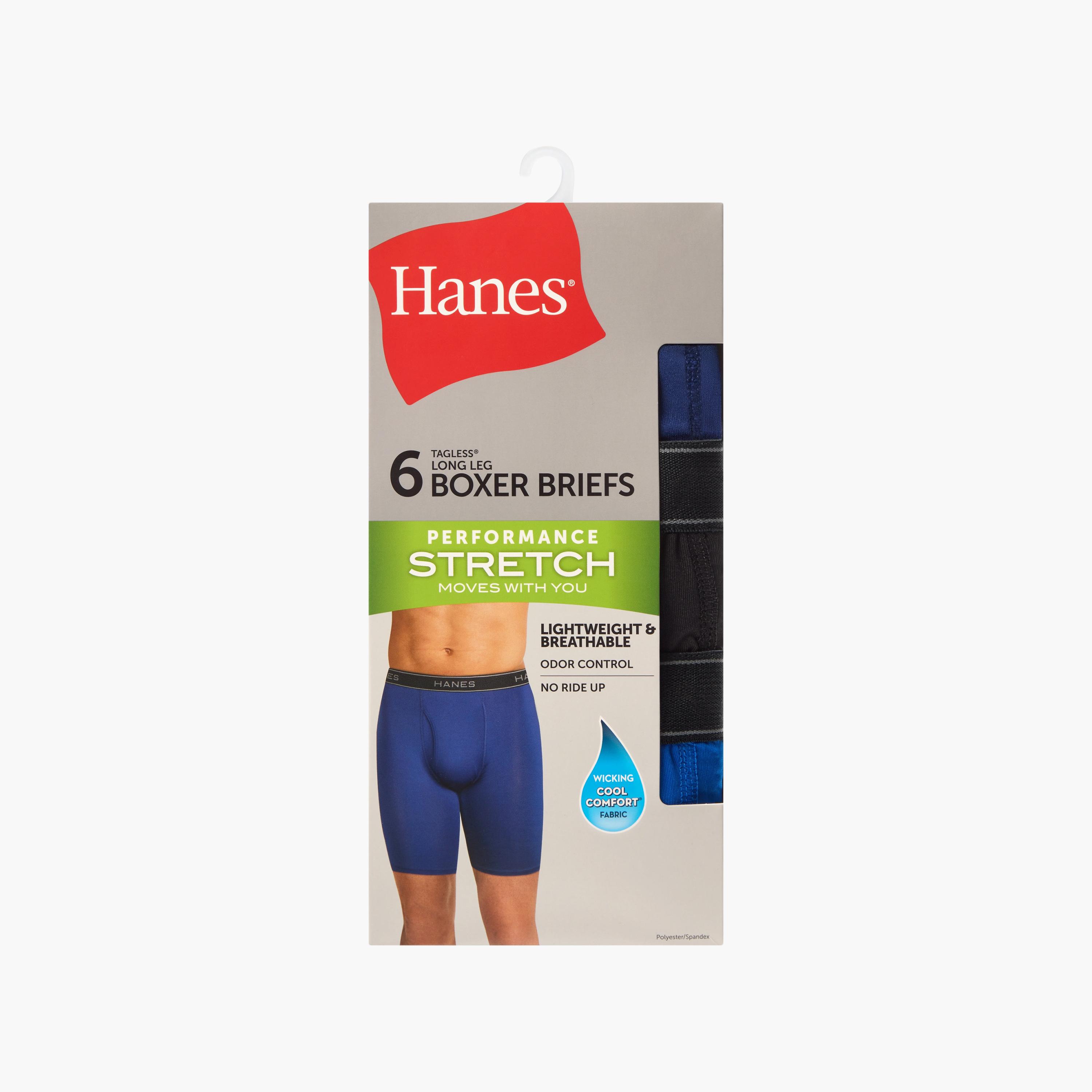 طقم سراويل "بوكسر بريفز" رجالي بخصر يحمل شعار الماركة - عبوة تشكيلة من 6 قطع من هينز-men-clothing-innerwear-underwear-image-6