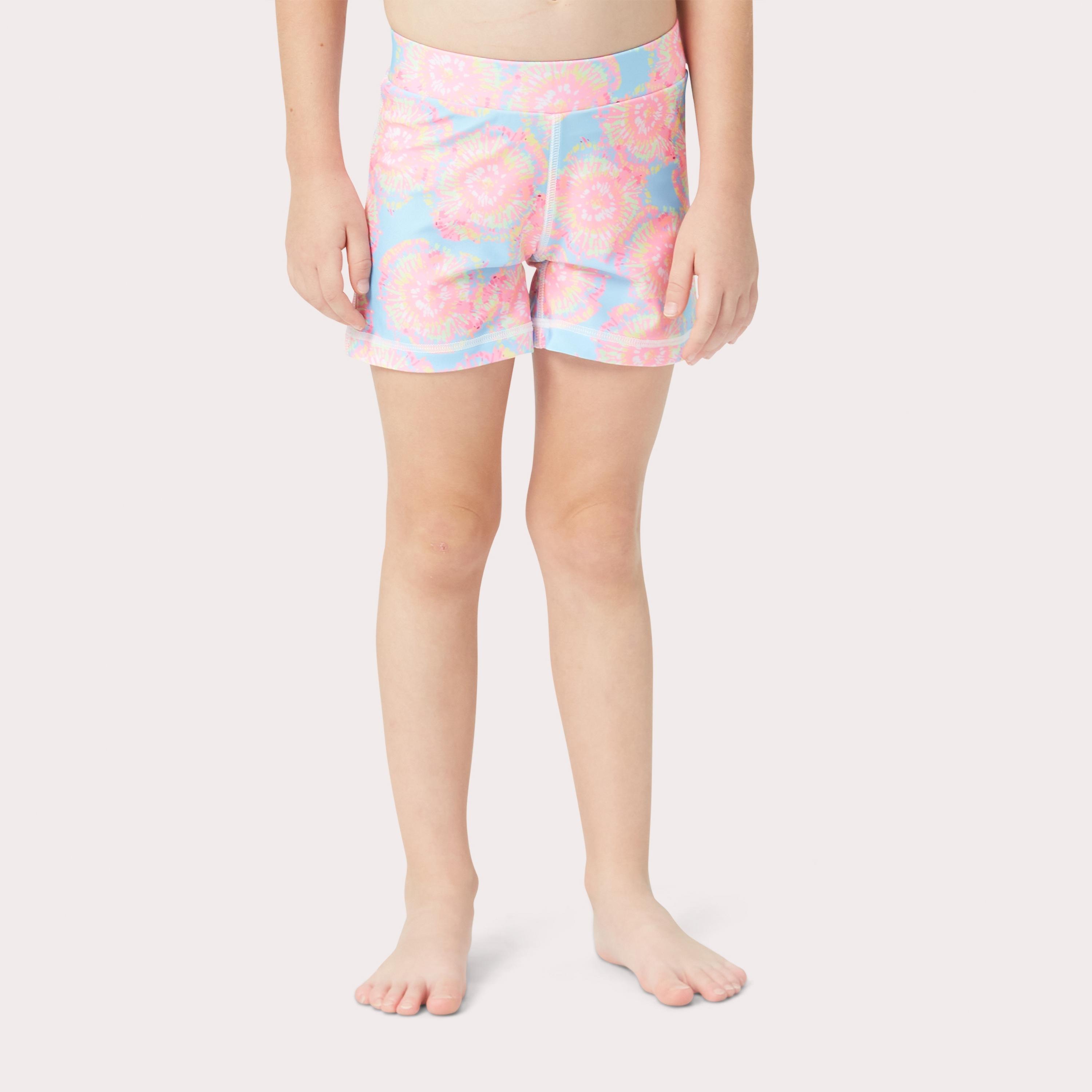 شورت سباحة للفتيات من COEGA Sunwear، صبغة ربطة عنق زرقاء وردية-sports-gear-swimming-girl-image-1