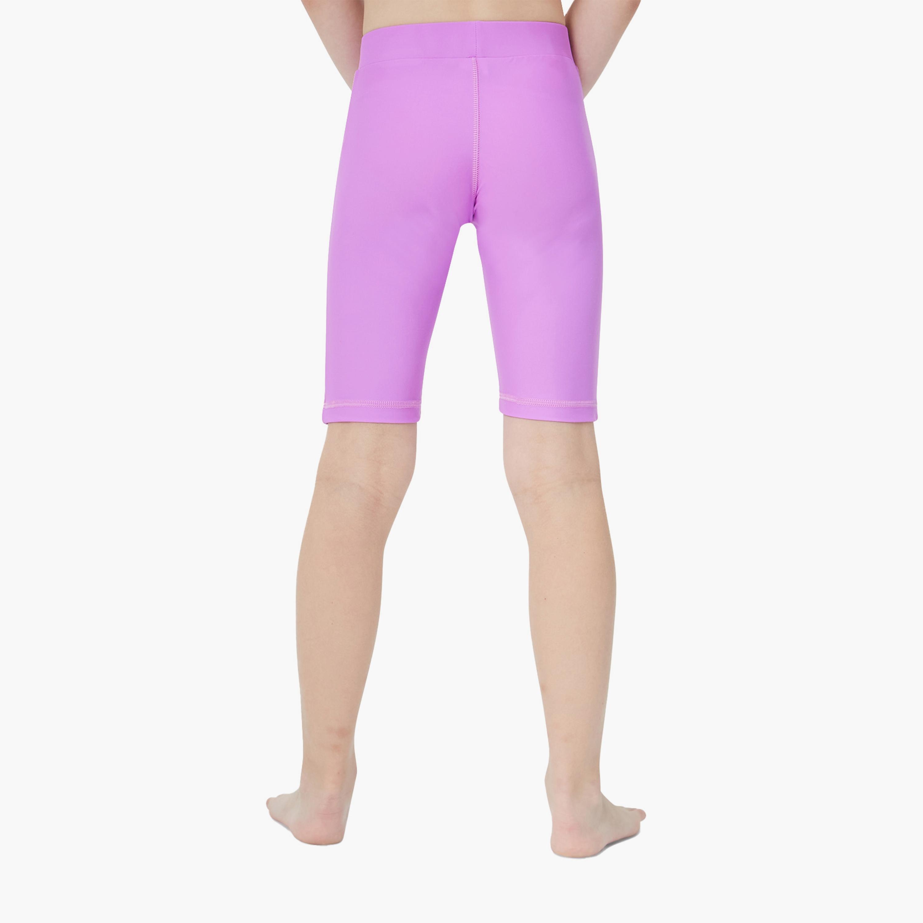 شورت سباحة للفتيات من COEGA طويل، باللون الوردي والأزرق-sports-gear-swimming-girl-image-3