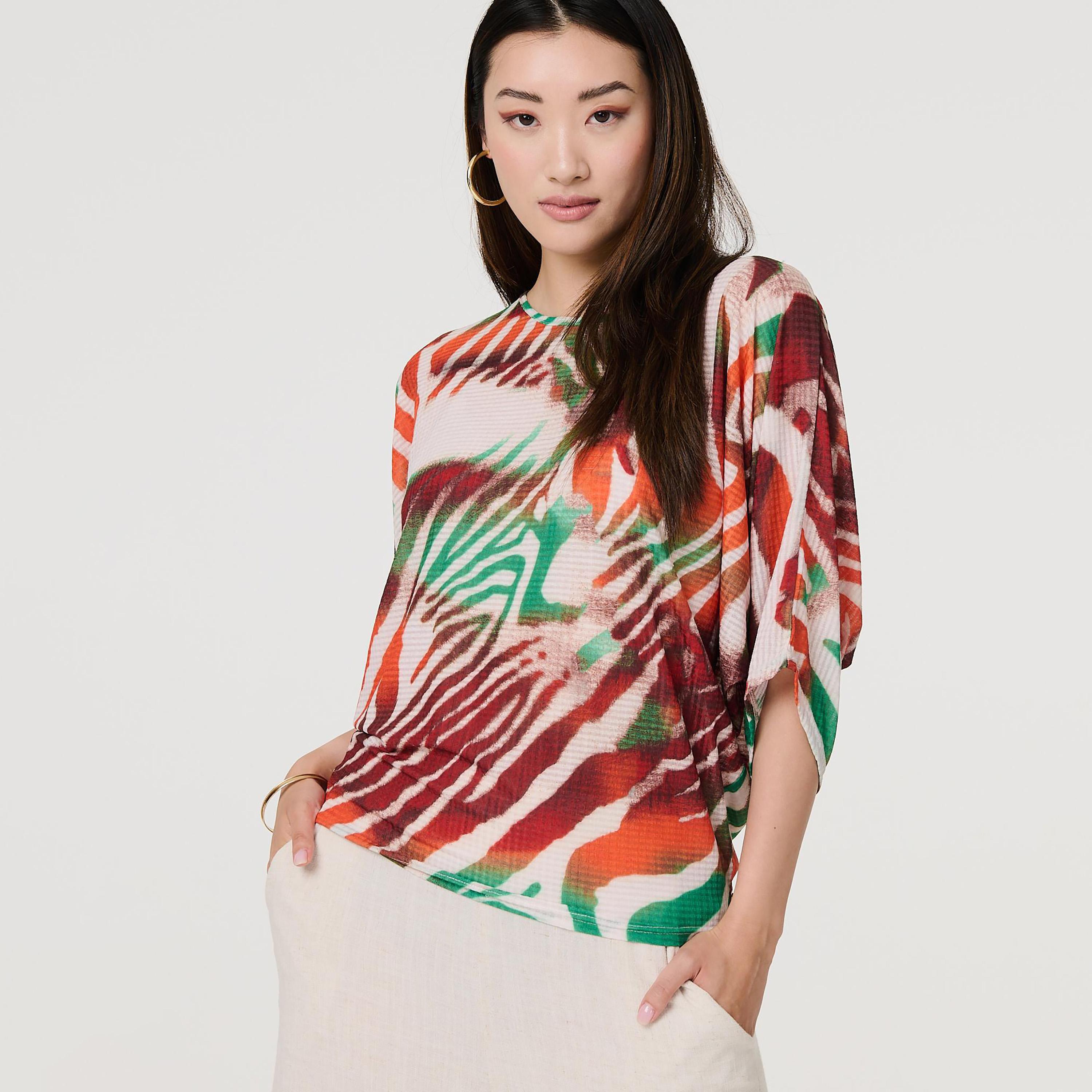 Izabel London Multicolour Abstract Print Women's Top-women-clothing-shirtsandblouses-blouses-image-2