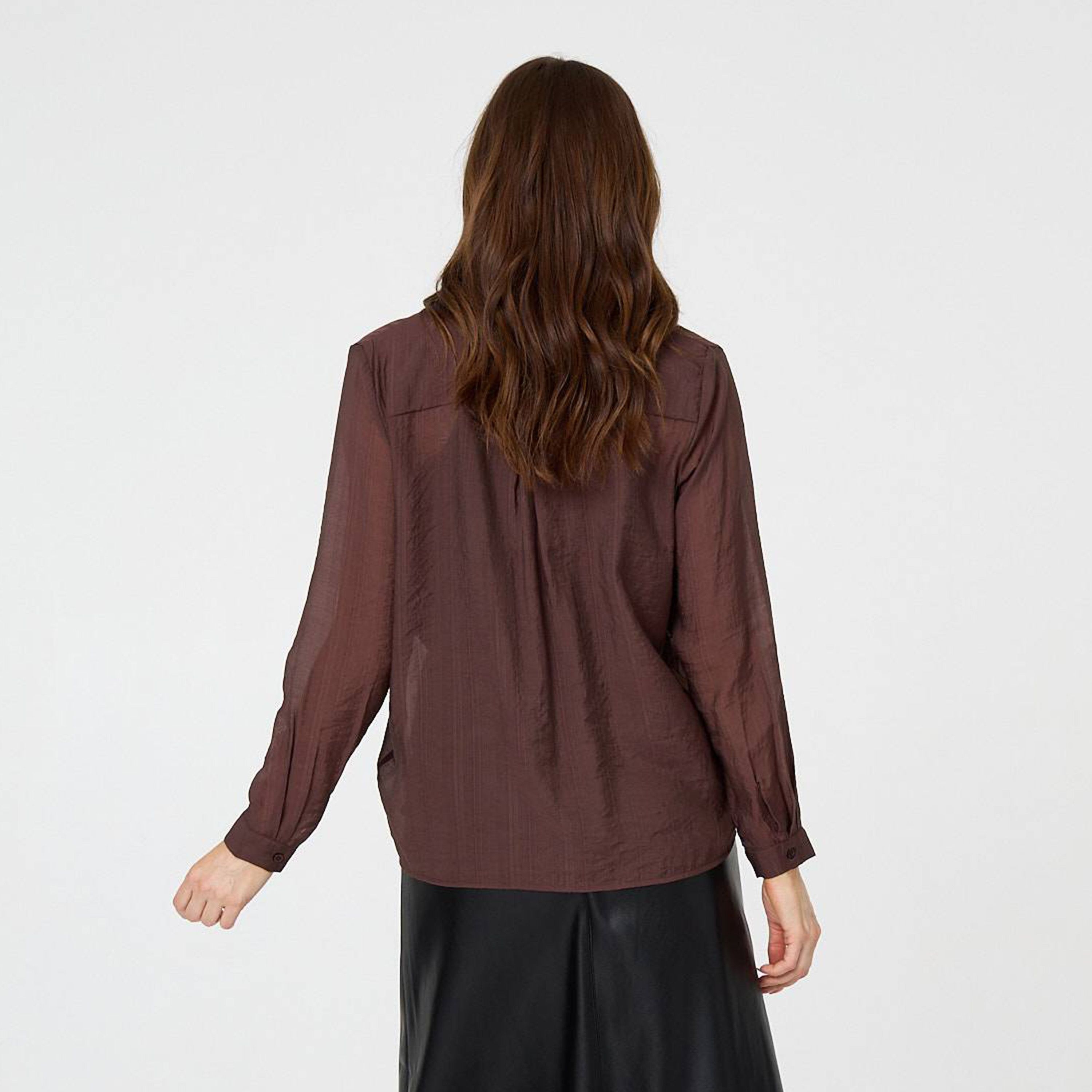 قميص نسائي بياقة من إيزابيل لندن-women-clothing-shirtsandblouses-shirts-image-7