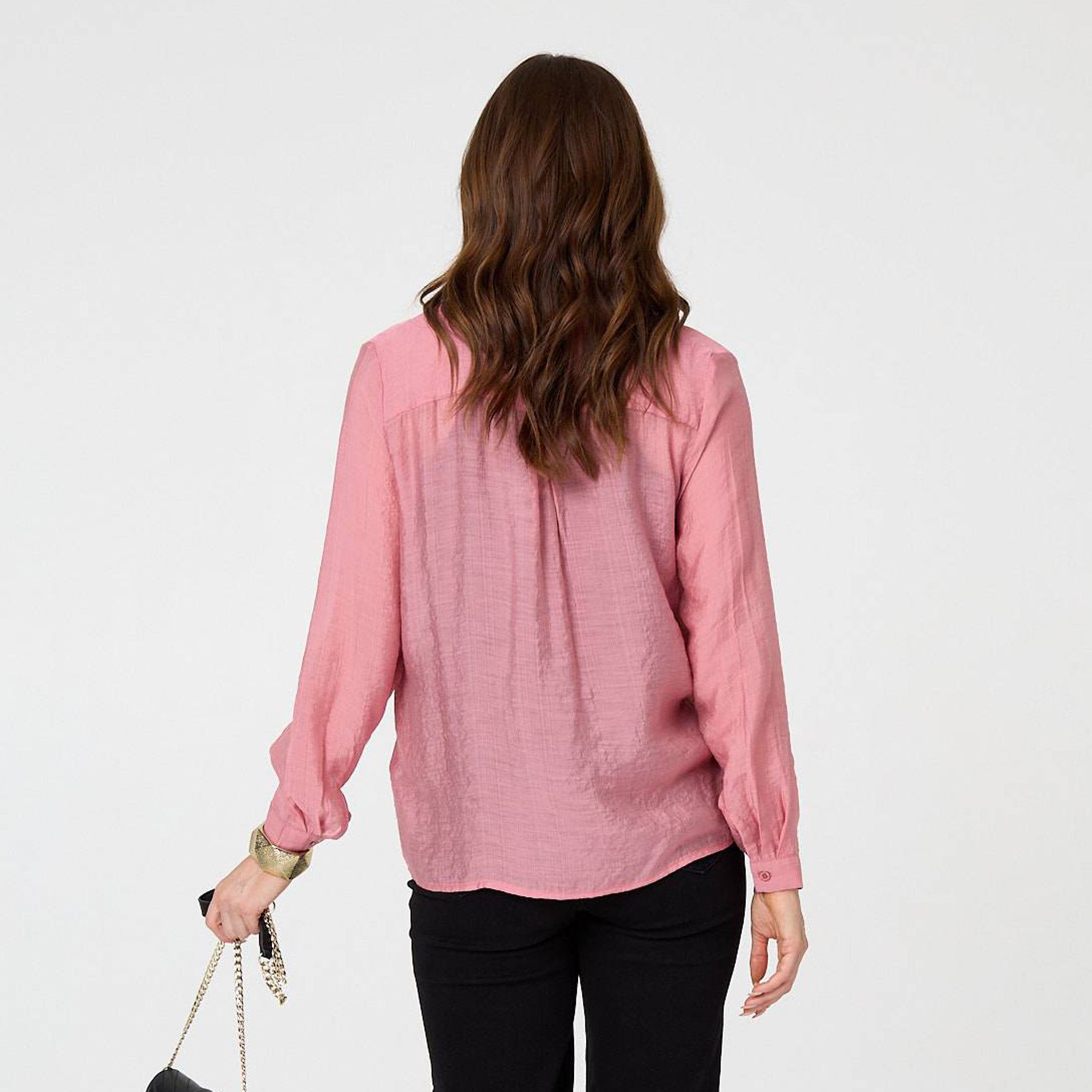 قميص نسائي بياقة من إيزابيل لندن-women-clothing-shirtsandblouses-shirts-image-15