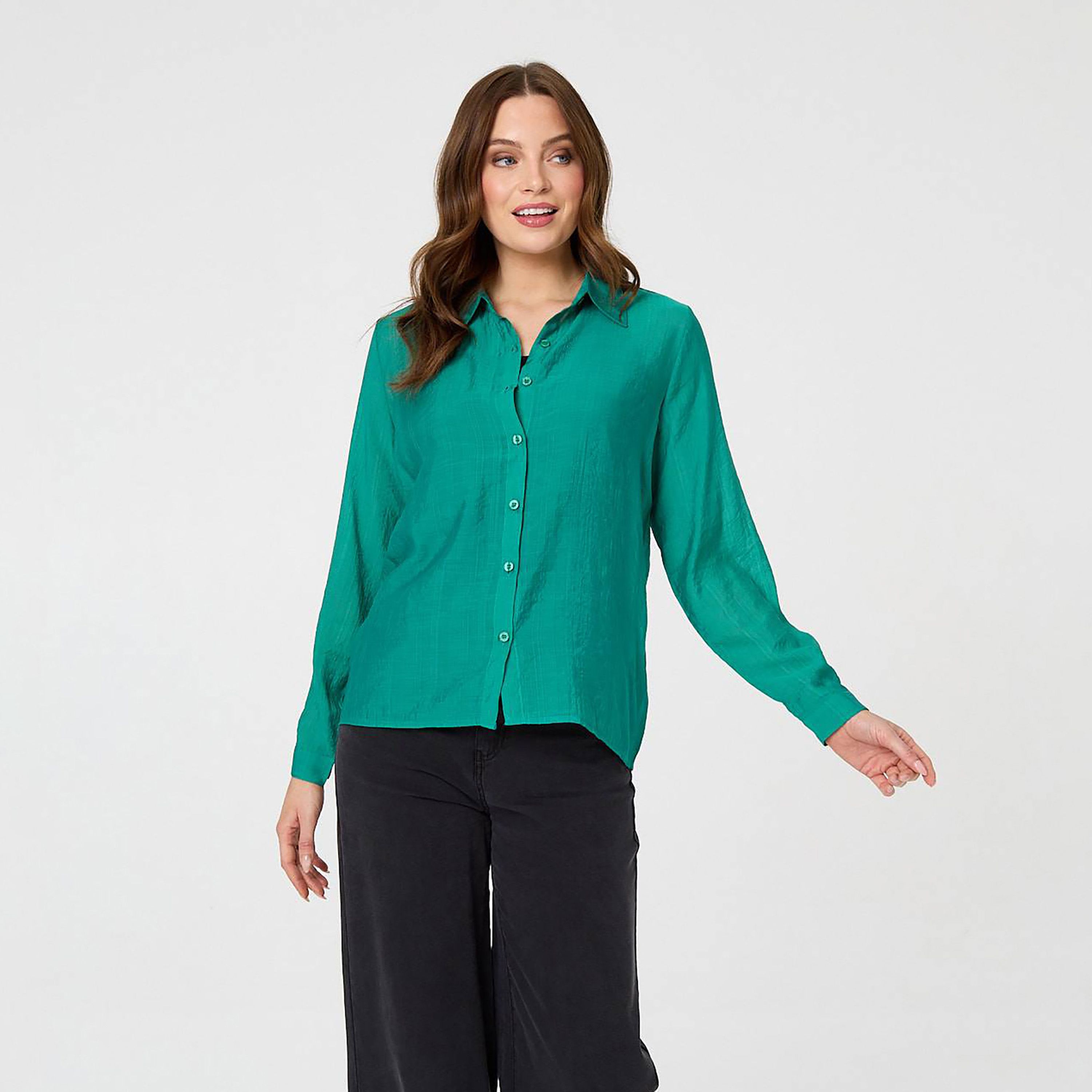 قميص نسائي بياقة من إيزابيل لندن-women-clothing-shirtsandblouses-shirts-image-9