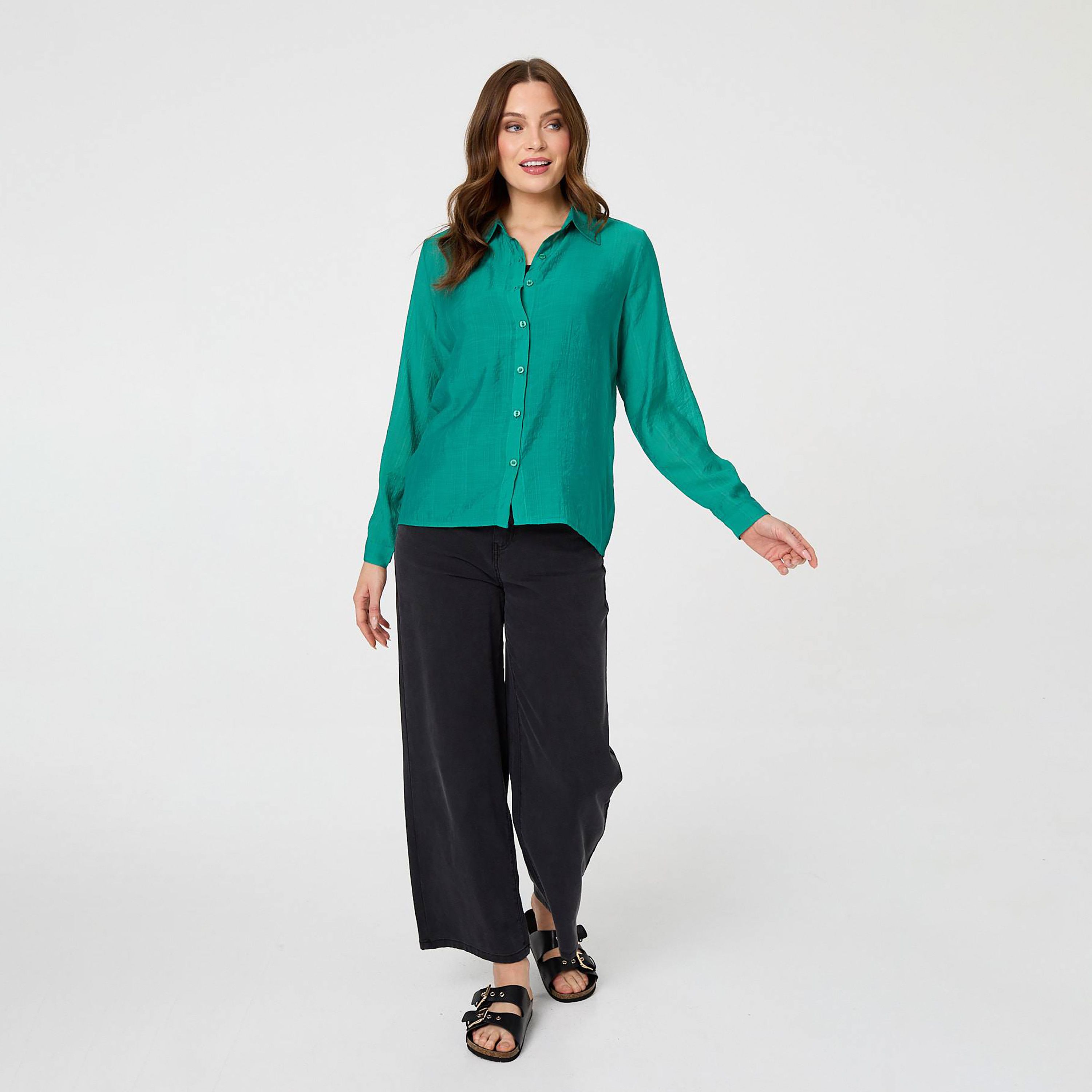 قميص نسائي بياقة من إيزابيل لندن-women-clothing-shirtsandblouses-shirts-image-10