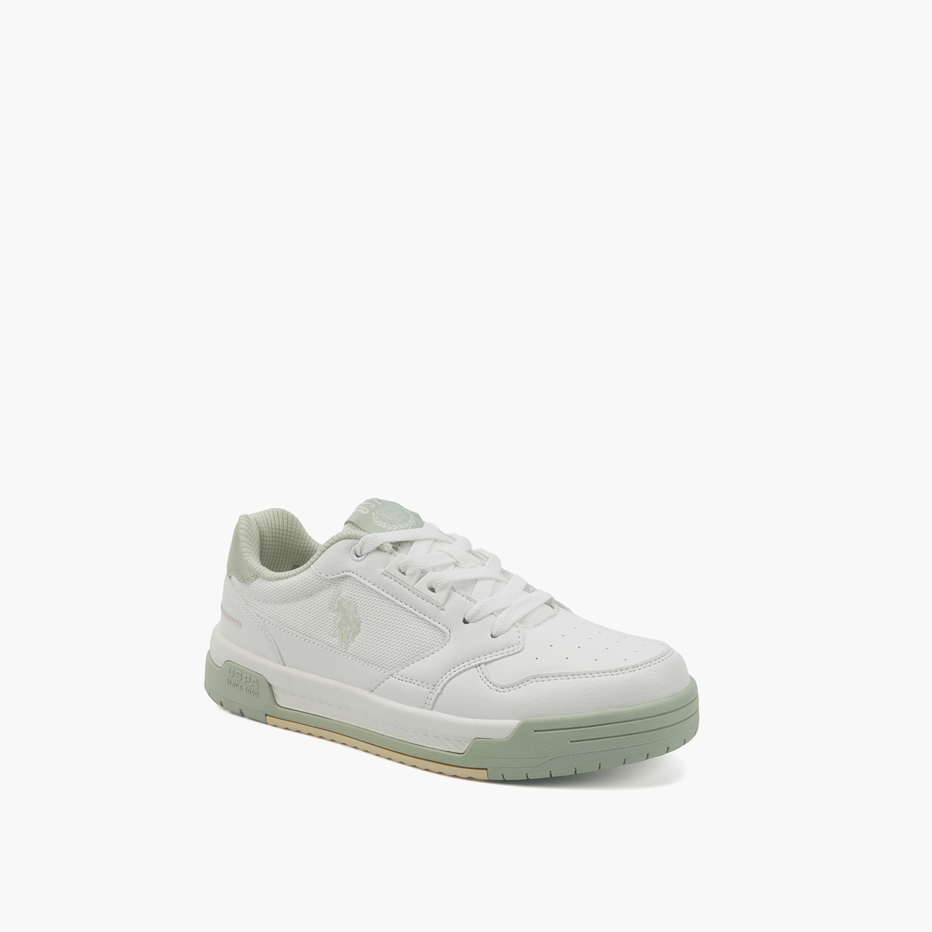 U.S. Polo Assn Women's Lace-Up Low Ankle Sneakers | TALIA-1-GLB-5PR-WOMEN-OD-women-shoes-sneakers-image-1