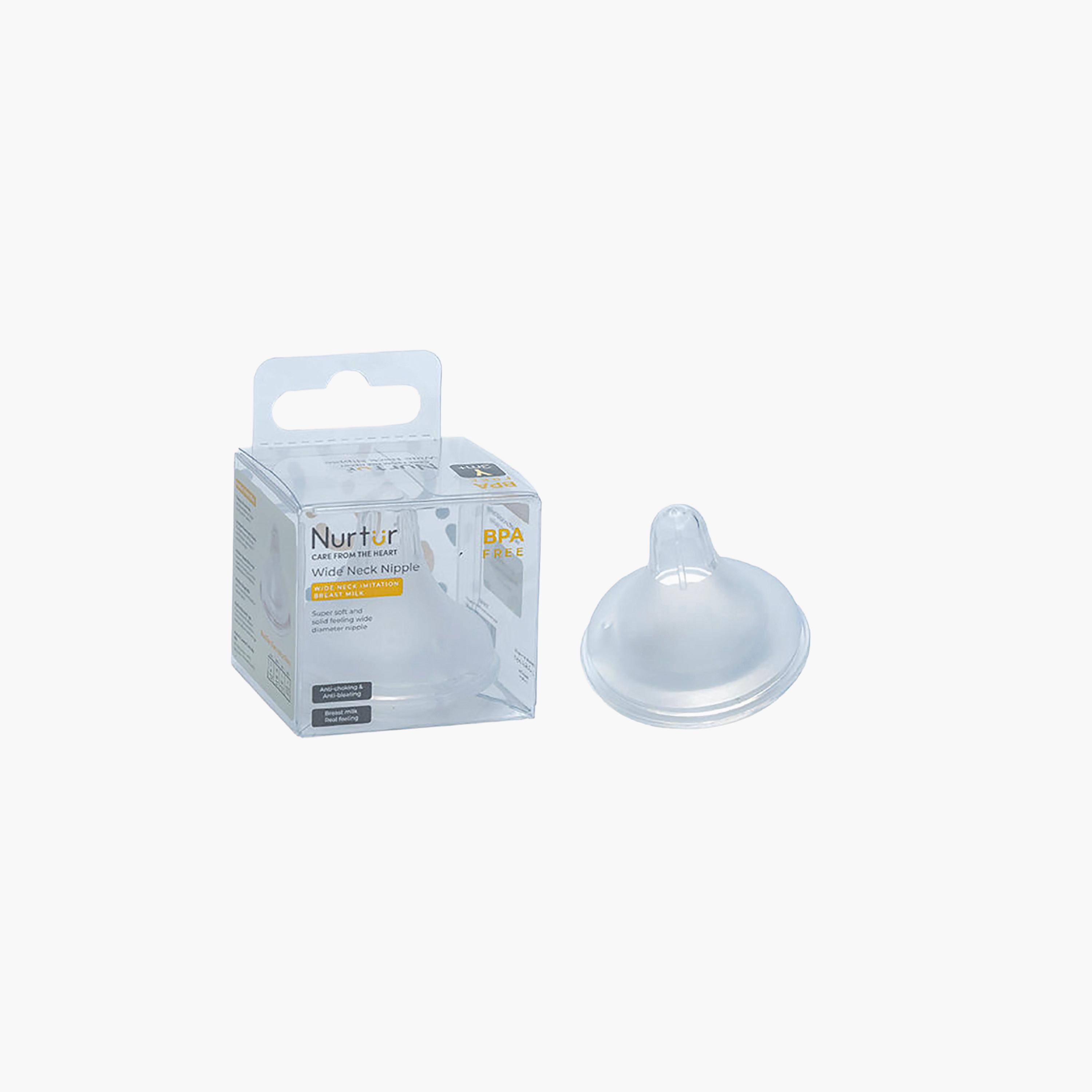 Nurtur Cozi Narrow Neck Silicone Teat - 3 Flow - Nude-baby-feeding-feedingbottles-bottlesandteats-image-2