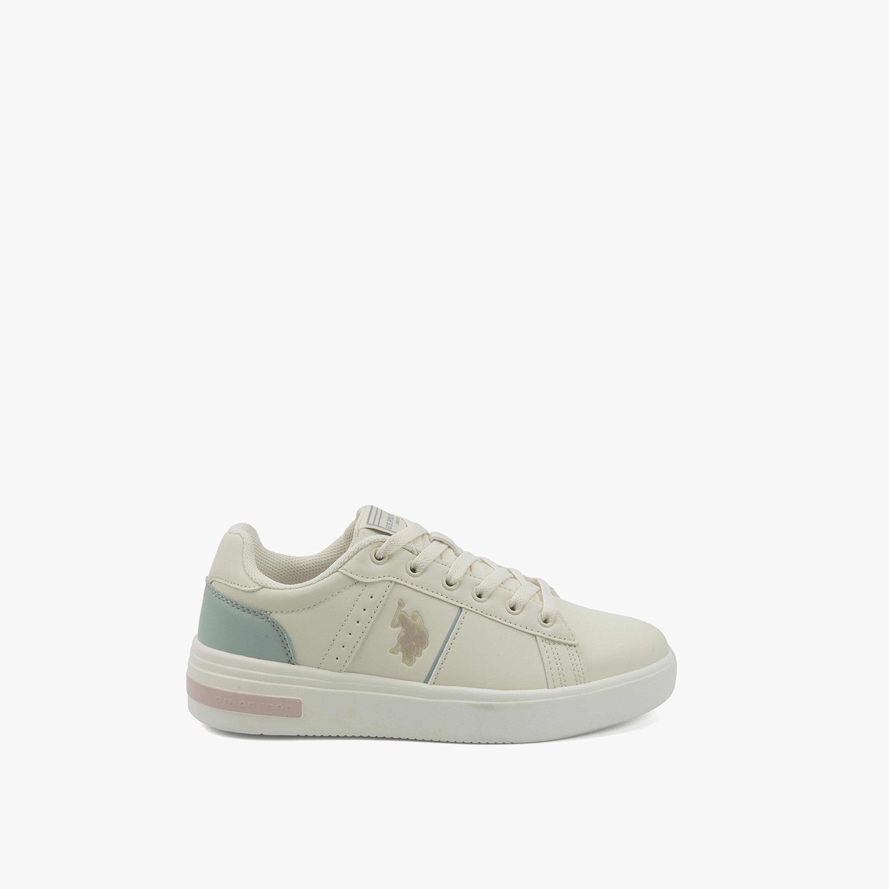 U.S. Polo Assn Women's Lace-Up Low Ankle Sneakers | TERRA-GLB-5PR-WOMEN-OD-women-shoes-sneakers-image-2