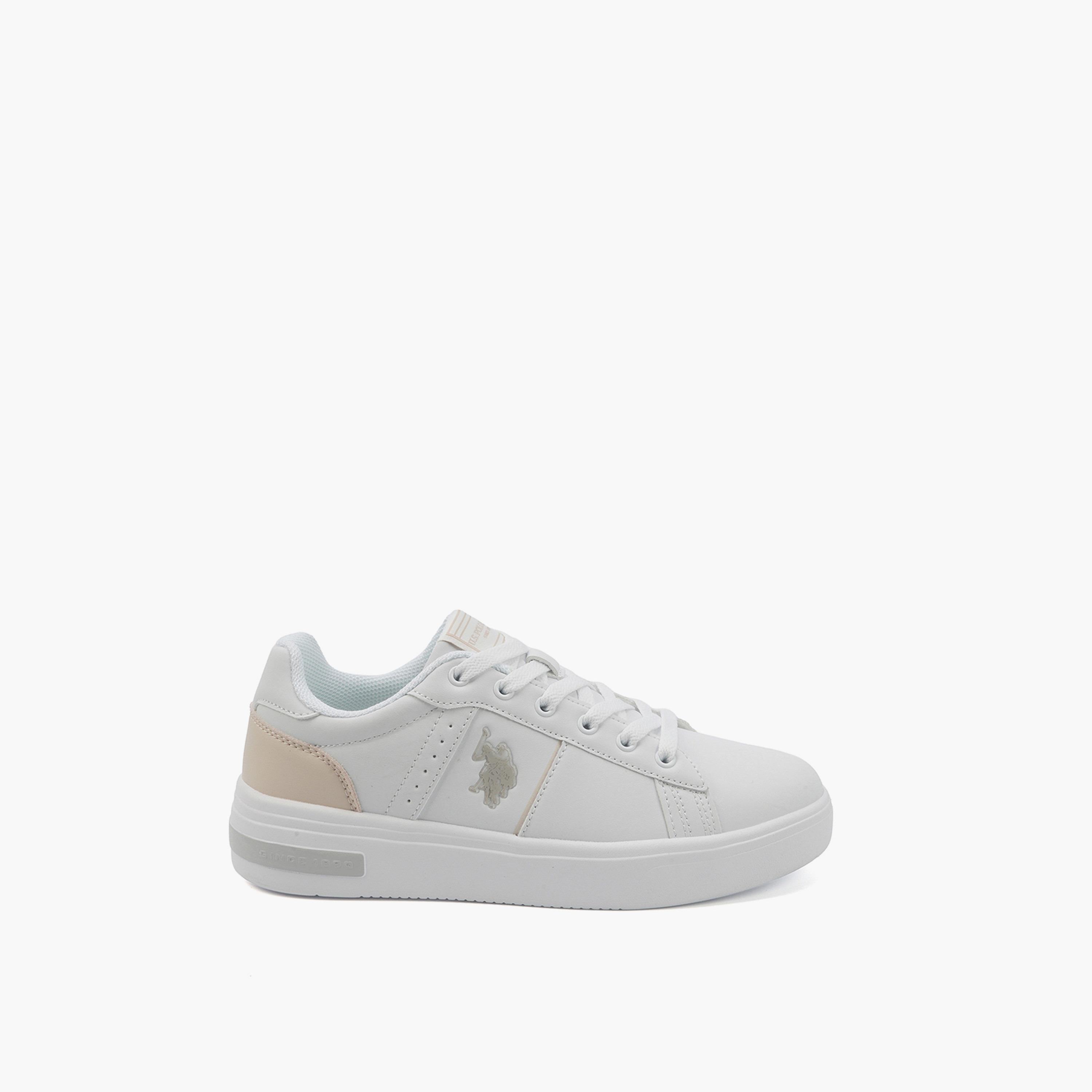 U.S. Polo Assn Women's Lace-Up Low Ankle Sneakers | TERRA-GLB-5PR-WOMEN-OD-women-shoes-sneakers-image-2