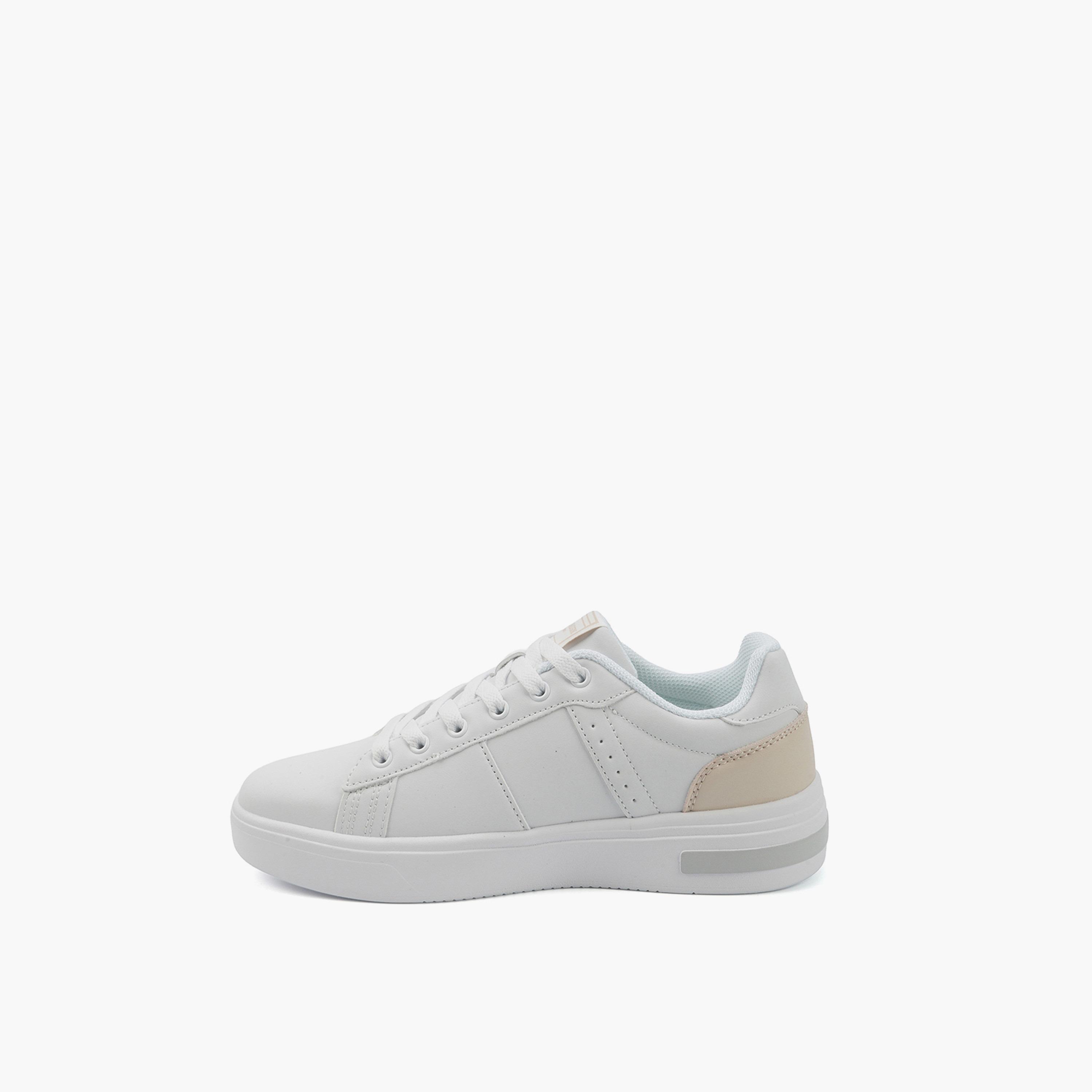 U.S. Polo Assn Women's Lace-Up Low Ankle Sneakers | TERRA-GLB-5PR-WOMEN-OD-women-shoes-sneakers-image-3