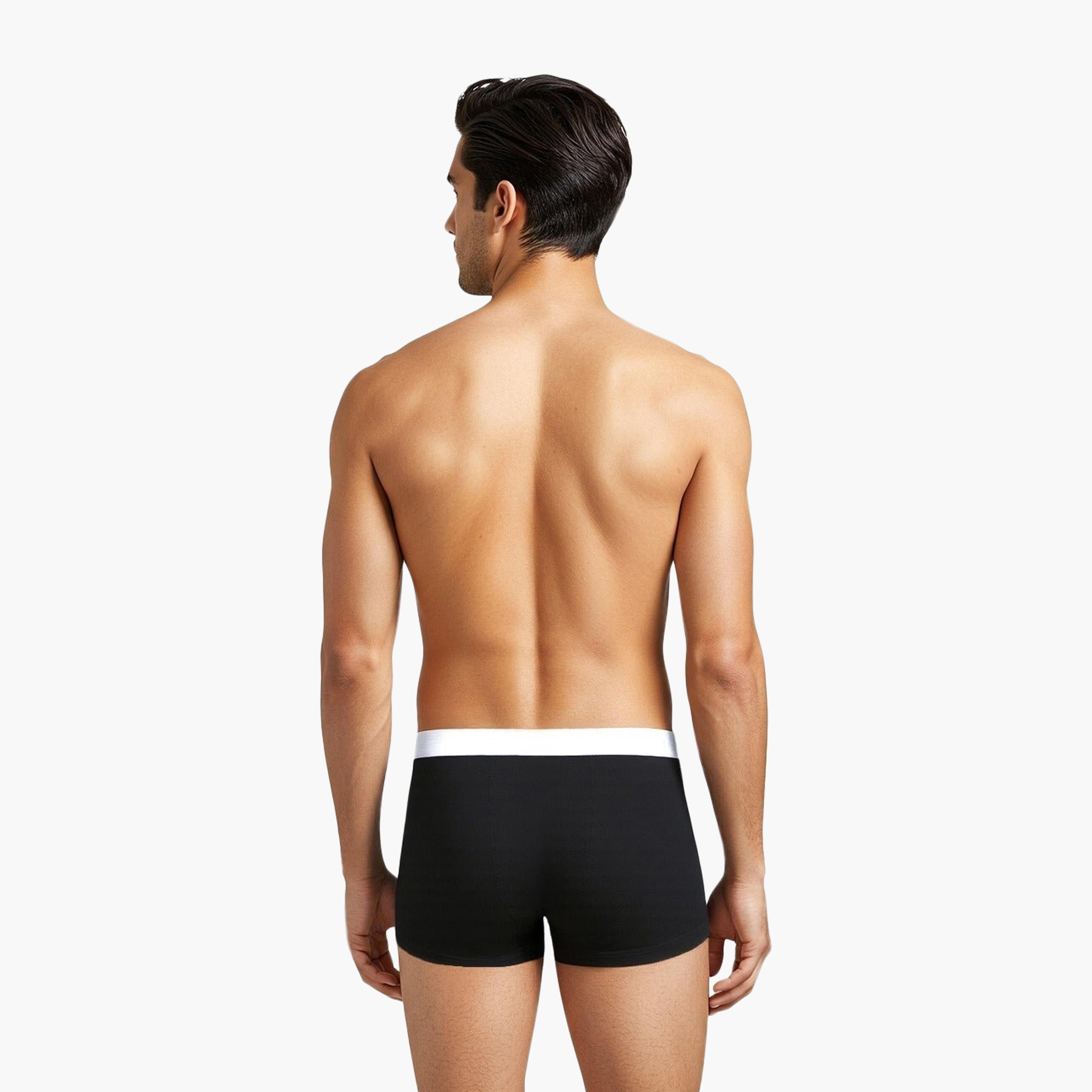 French Connection Pack of 3 Brand Print Waistband Men's Trunk-men-clothing-innerwear-underwear-image-4