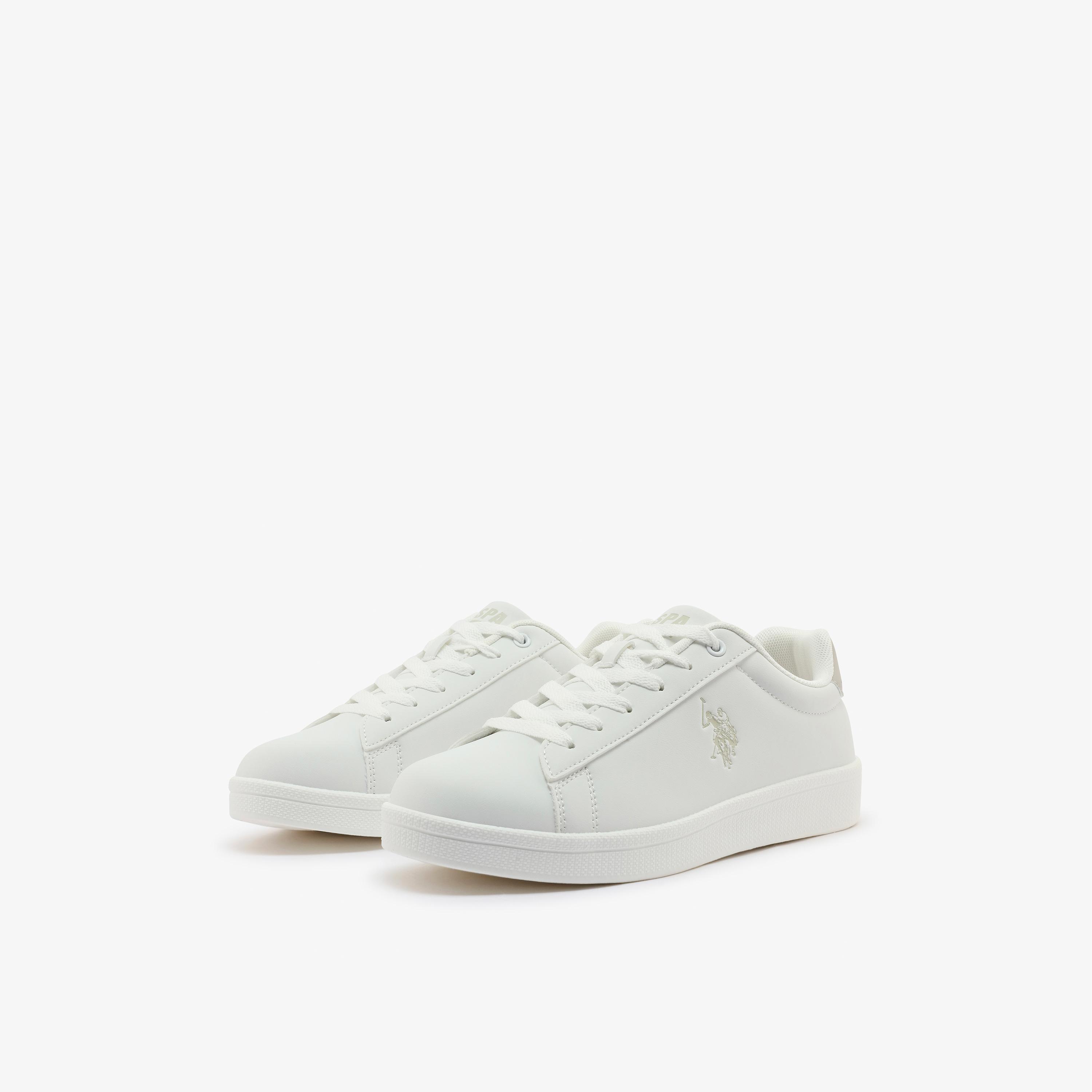U.S. Polo Assn Women's Lace-Up Flat Low Ankle Sneakers | TIBET-PU-WMN-GLB-6FX-women-shoes-sneakers-image-1