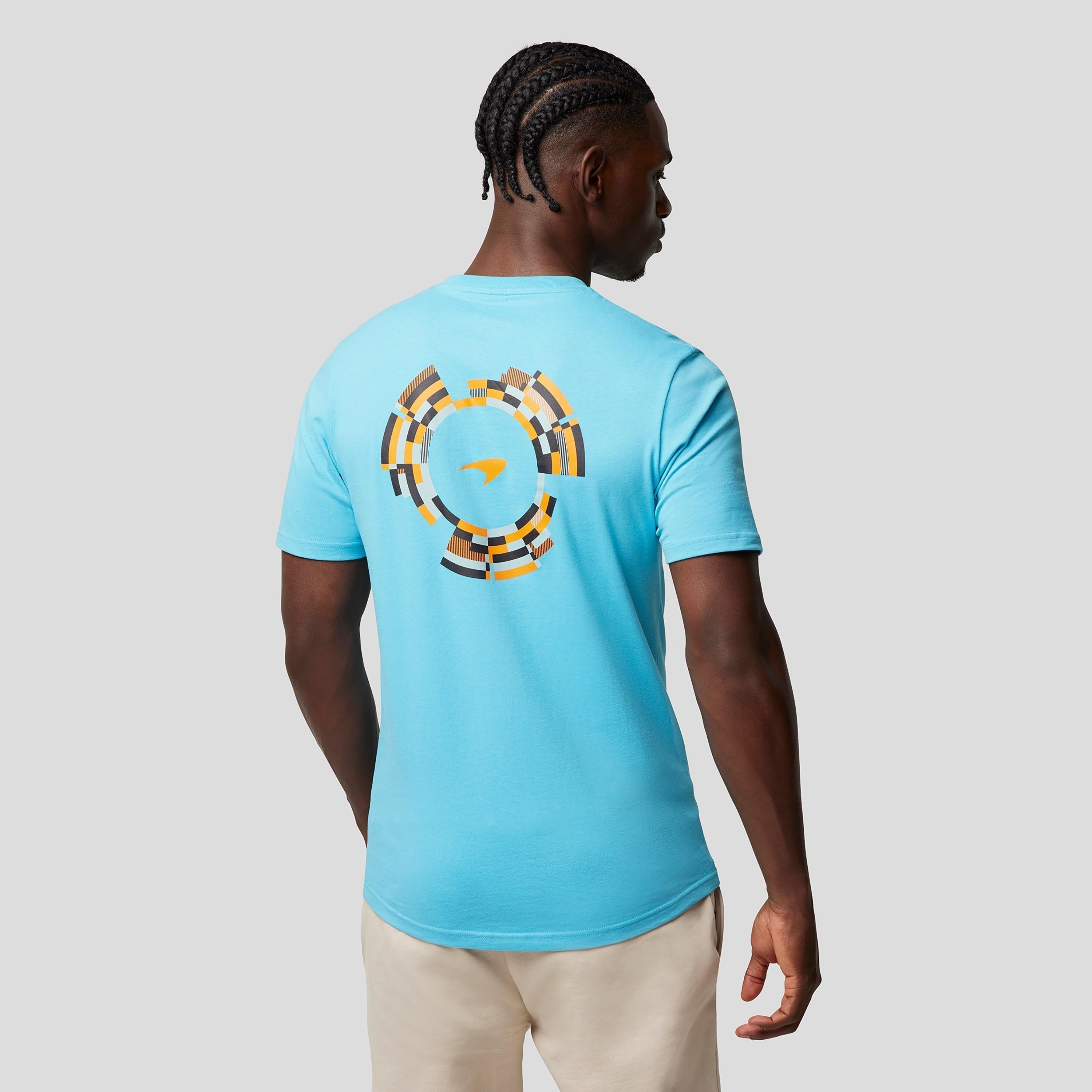Castore Men's Round Neck Short Sleeves Aquarius Mclaren Dynamic Tee - Blue-men-clothing-sportswearandactivewear-tshirtsandpolos-image-2