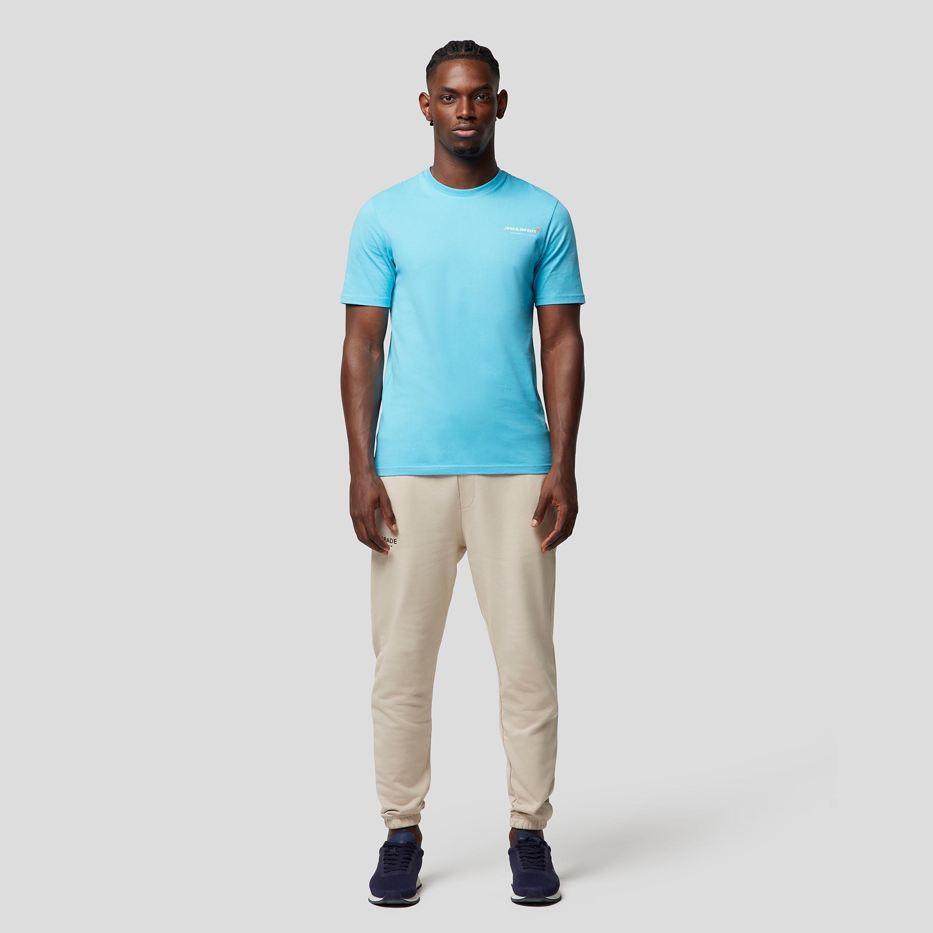 Castore Men's Round Neck Short Sleeves Aquarius Mclaren Dynamic Tee - Blue-men-clothing-sportswearandactivewear-tshirtsandpolos-image-3