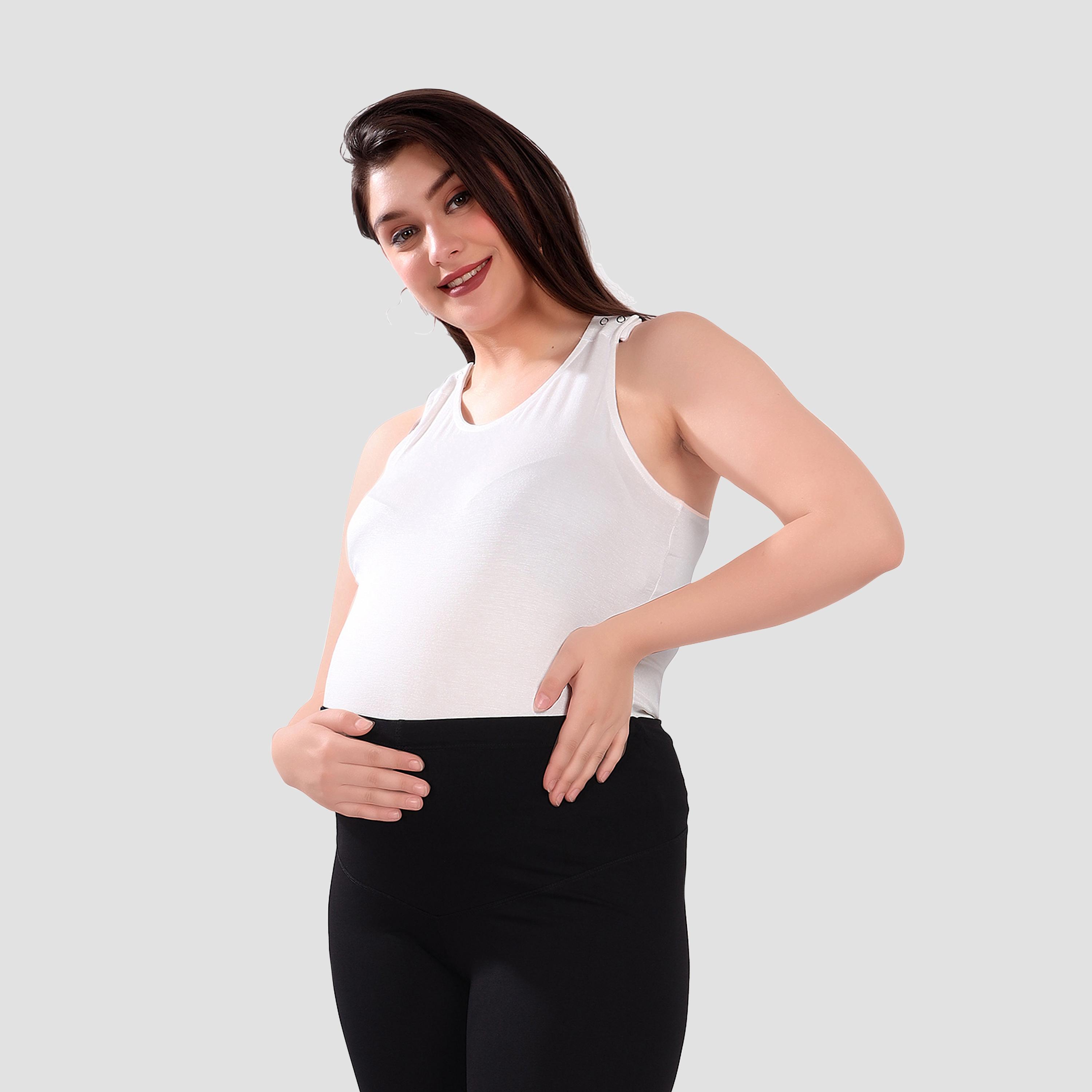 بنطلون ليجنز رياضي أساسي للحوامل من تامي-women-clothing-maternity-bottoms-image-2