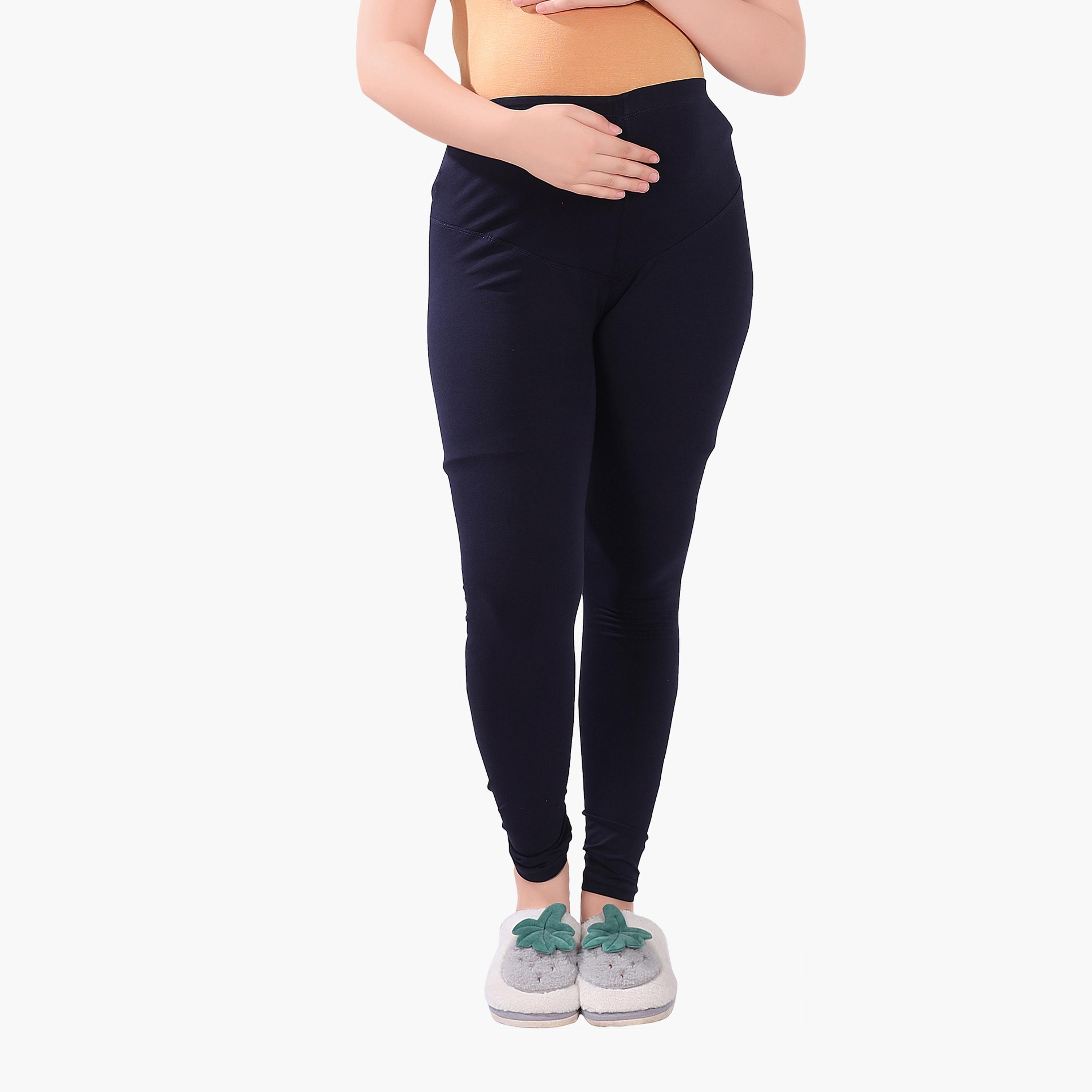 Tummy Maternity Basic Activewear Leggings-women-clothing-maternity-bottoms-image-1