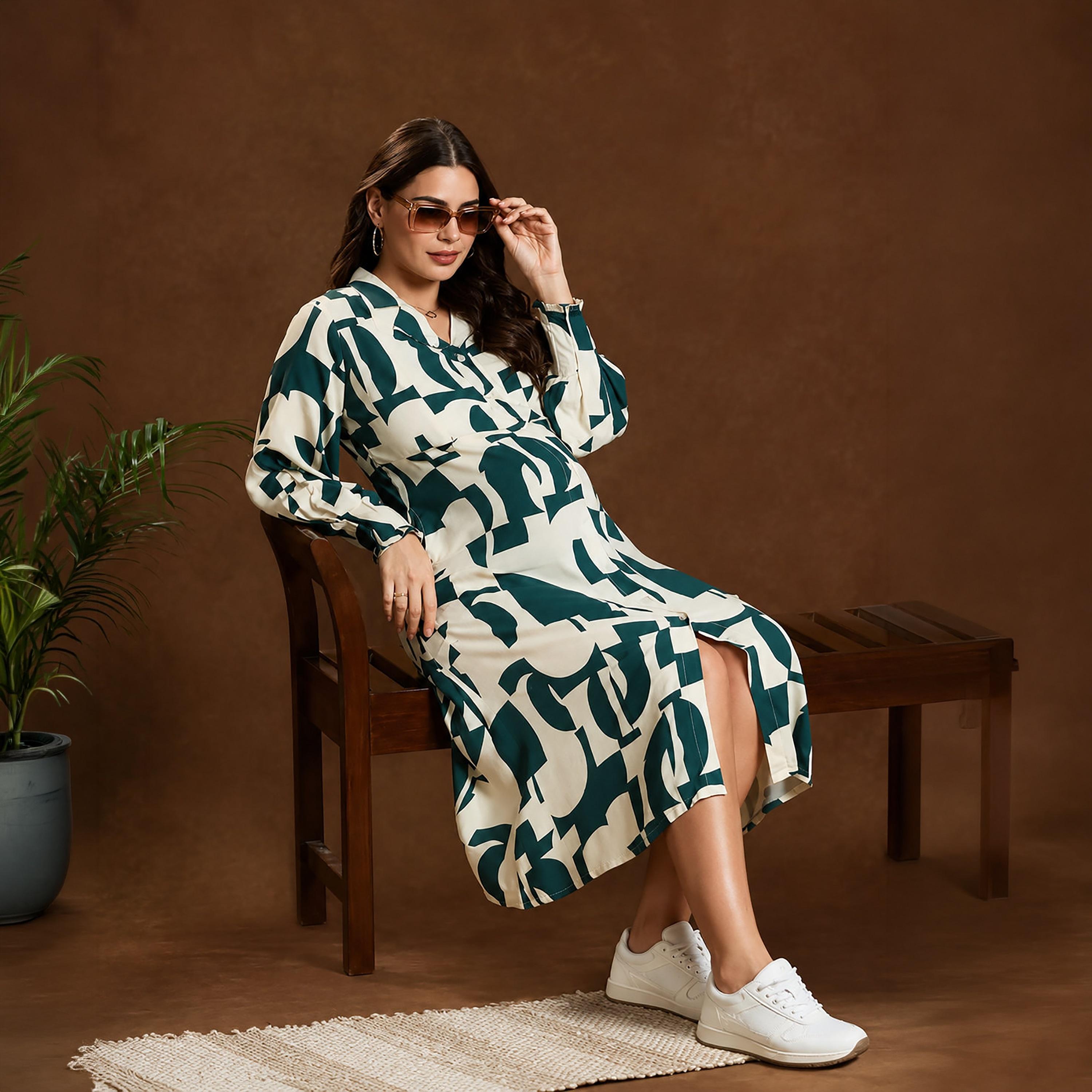 Tummy Rayon Maternity & Nursing Dress-women-clothing-maternity-dresses-image-3