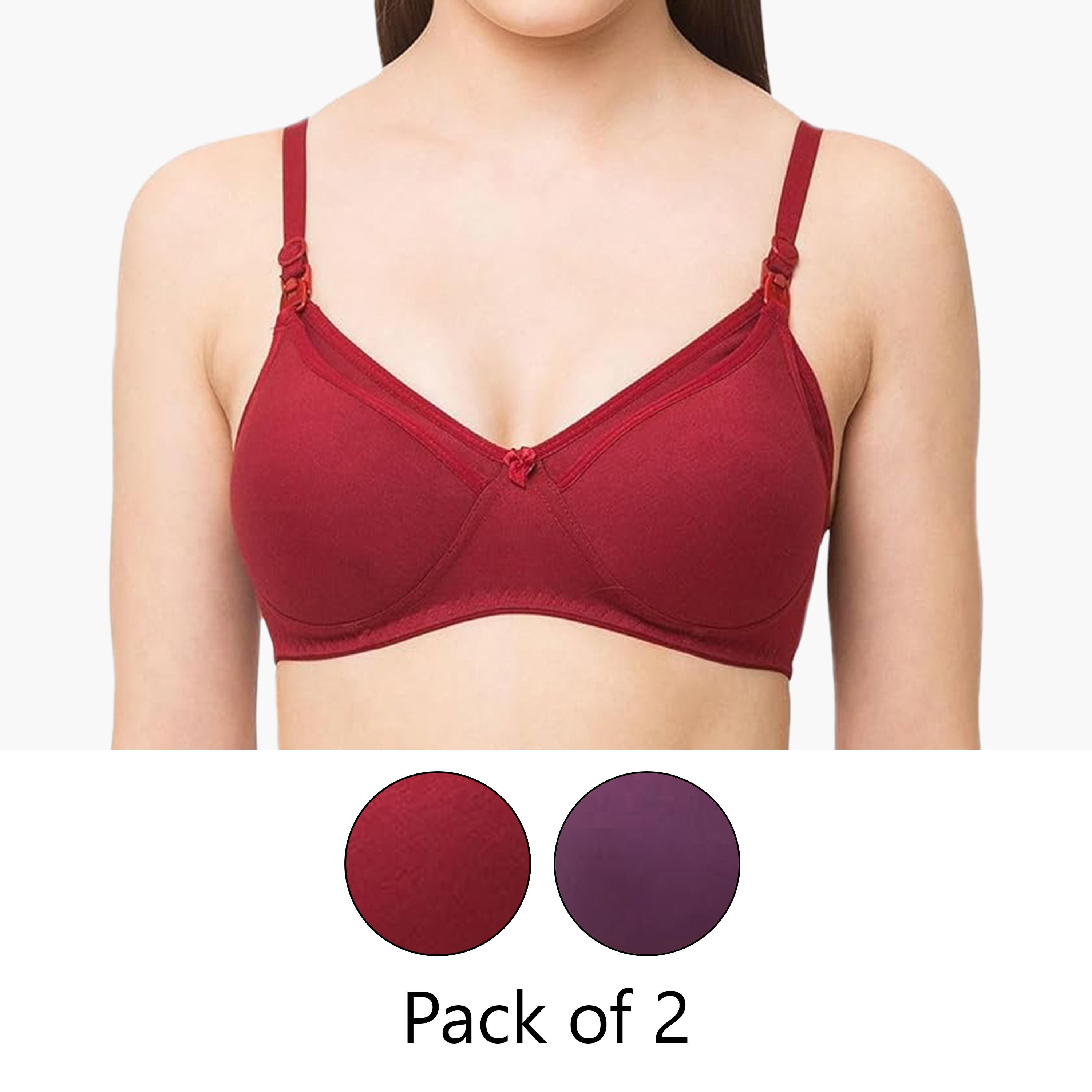 Tummy Pack of 2 Cotton Maternity Bra-women-clothing-maternity-lingerie-bras-image-1