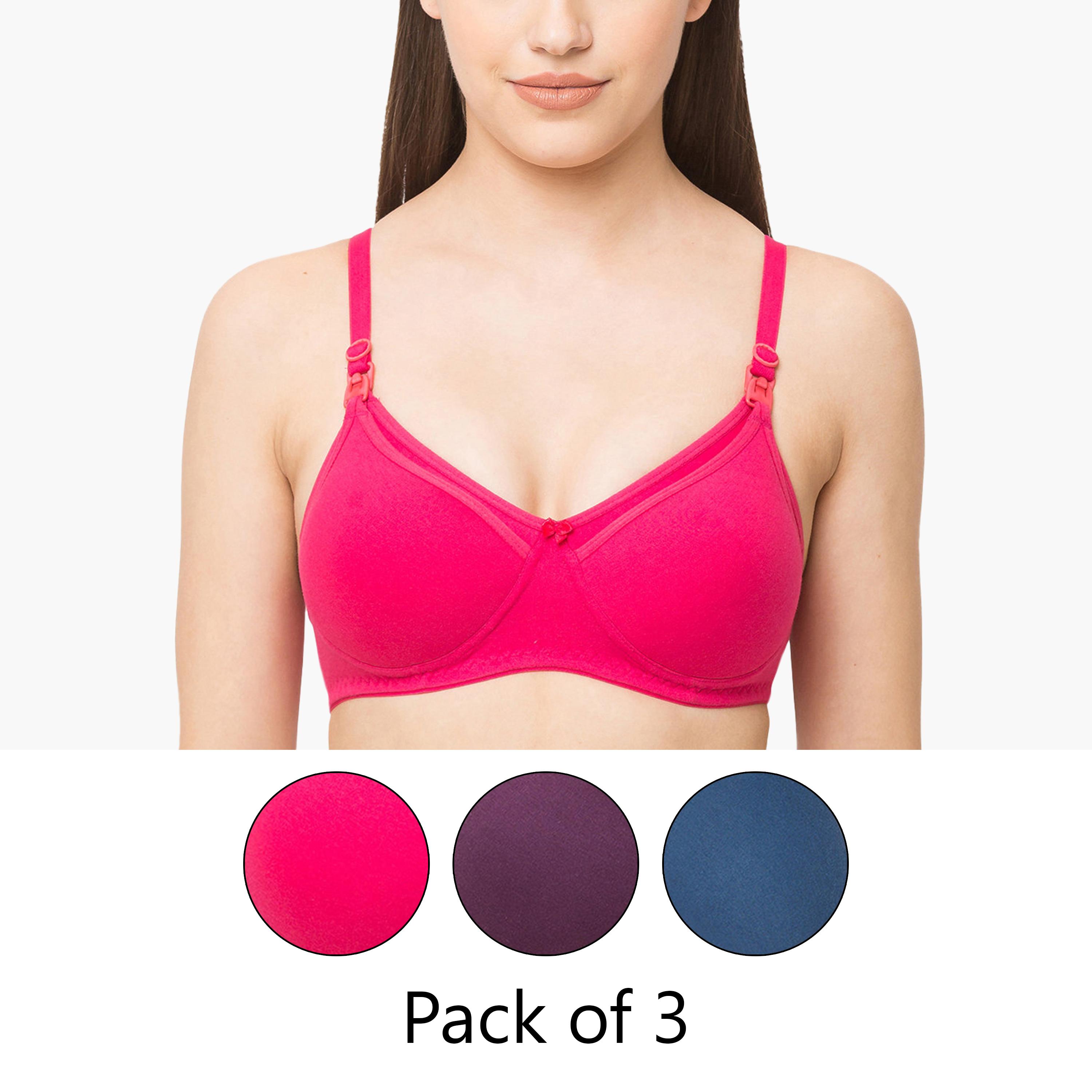 Tummy Pack of 3 Cottom Maternity Bra-women-clothing-maternity-lingerie-bras-image-1