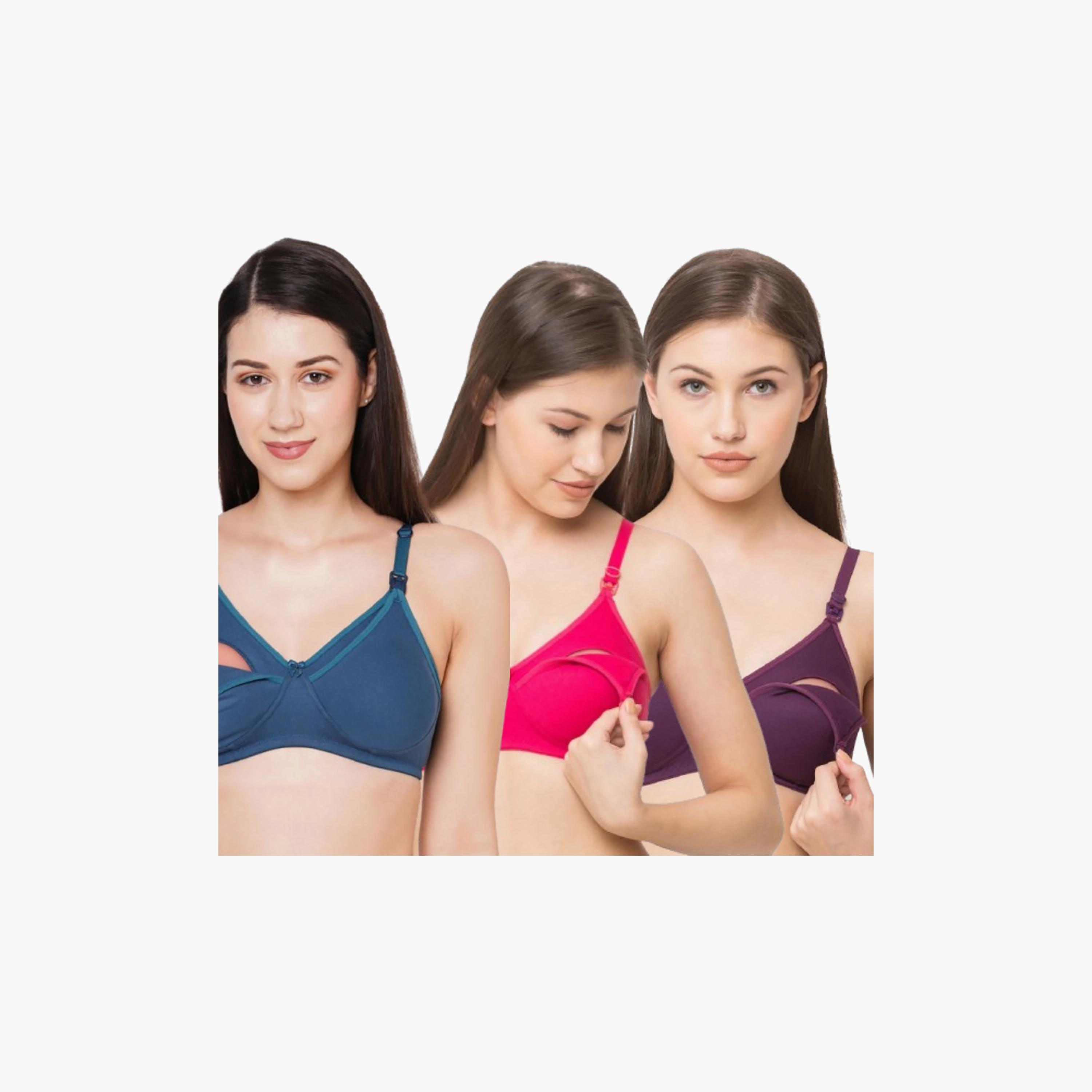Tummy Pack of 3 Cottom Maternity Bra-women-clothing-maternity-lingerie-bras-image-2
