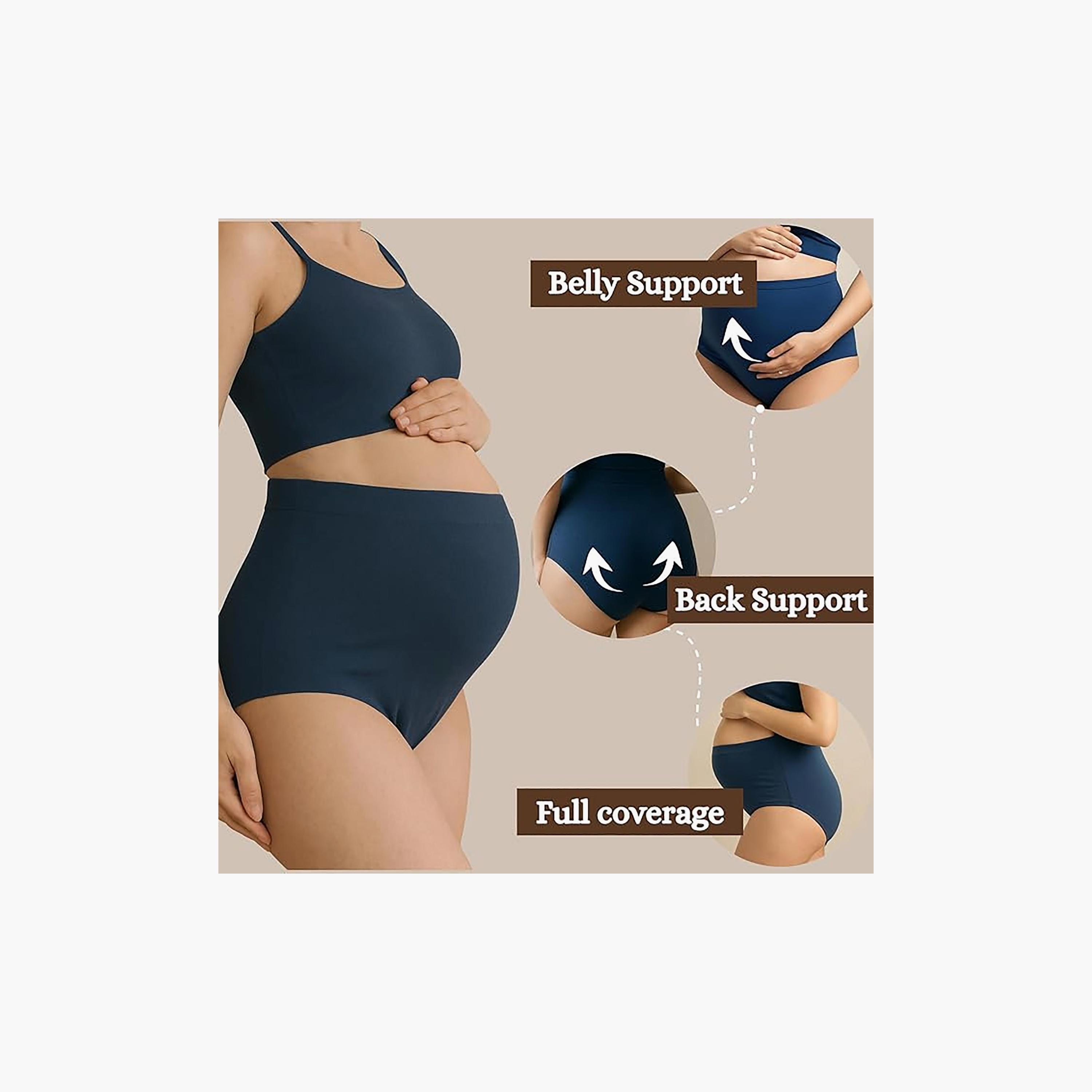 Tummy Pack of 4 High Waist Maternity Panties-women-clothing-maternity-lingerie-shapewear-image-4