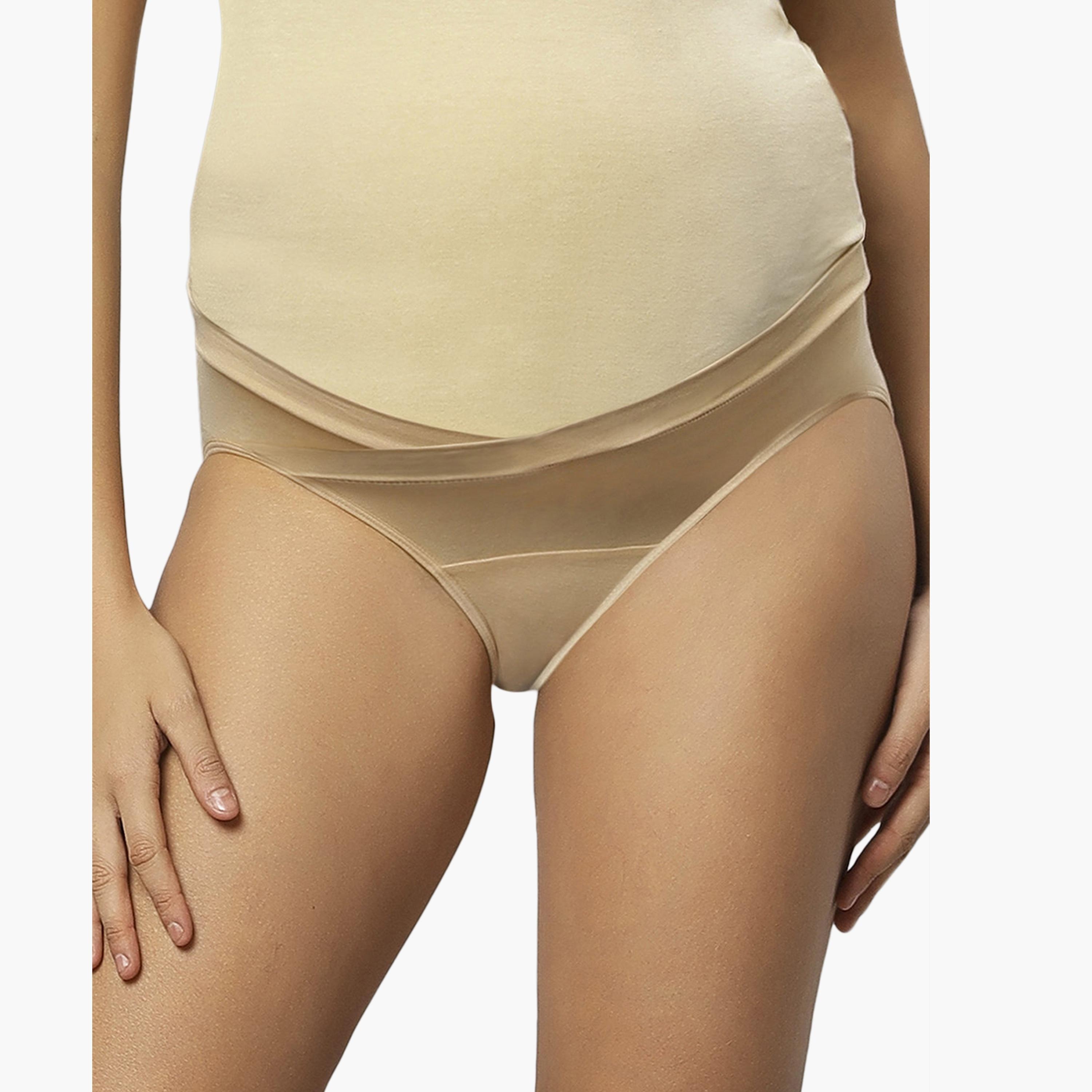 Tummy Pack of 2 Bamboo Cotton Low Waist Maternity Panties-women-clothing-maternity-lingerie-panties-image-2