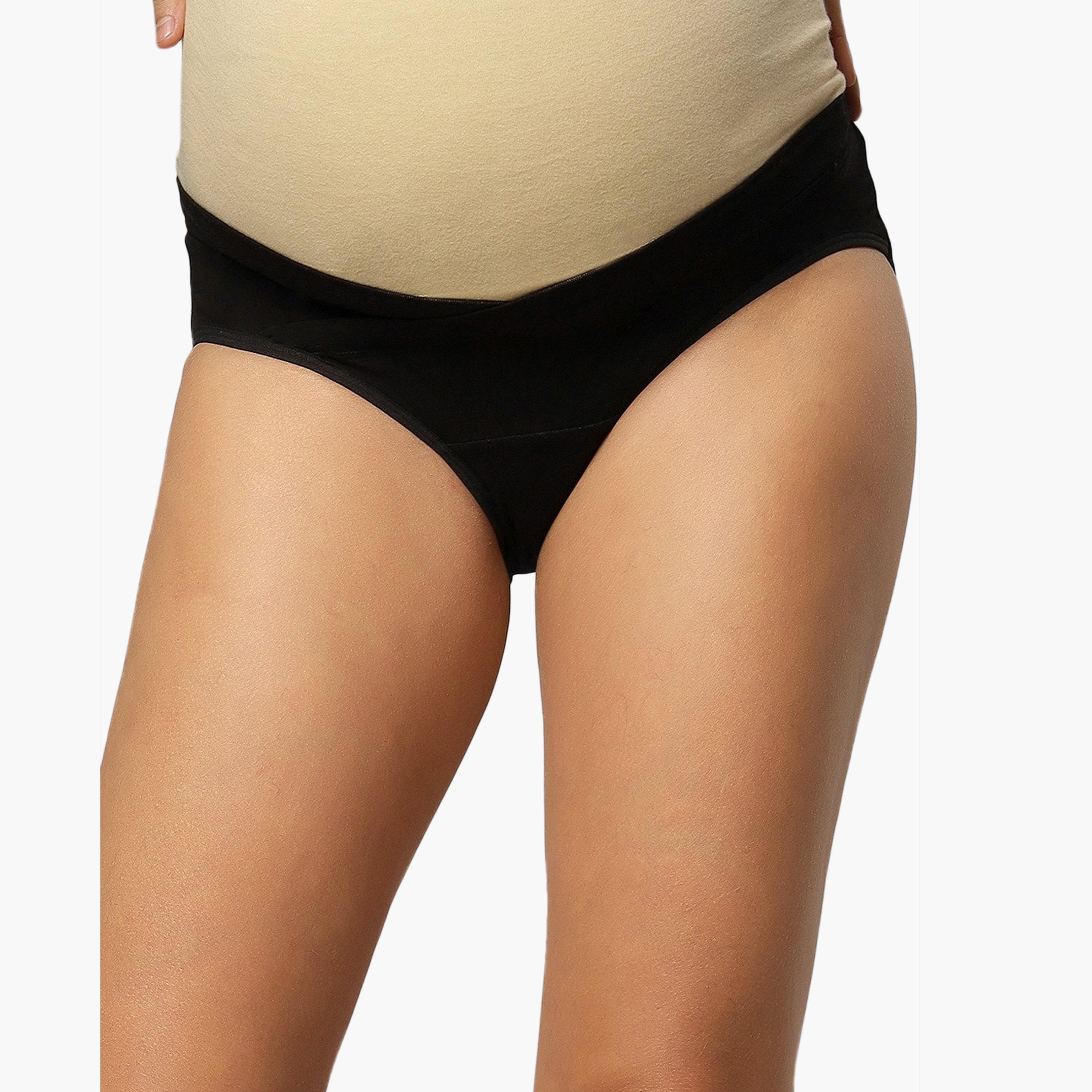 Tummy Pack of 2 Bamboo Cotton Low Waist Maternity Panties-women-clothing-maternity-lingerie-panties-image-3