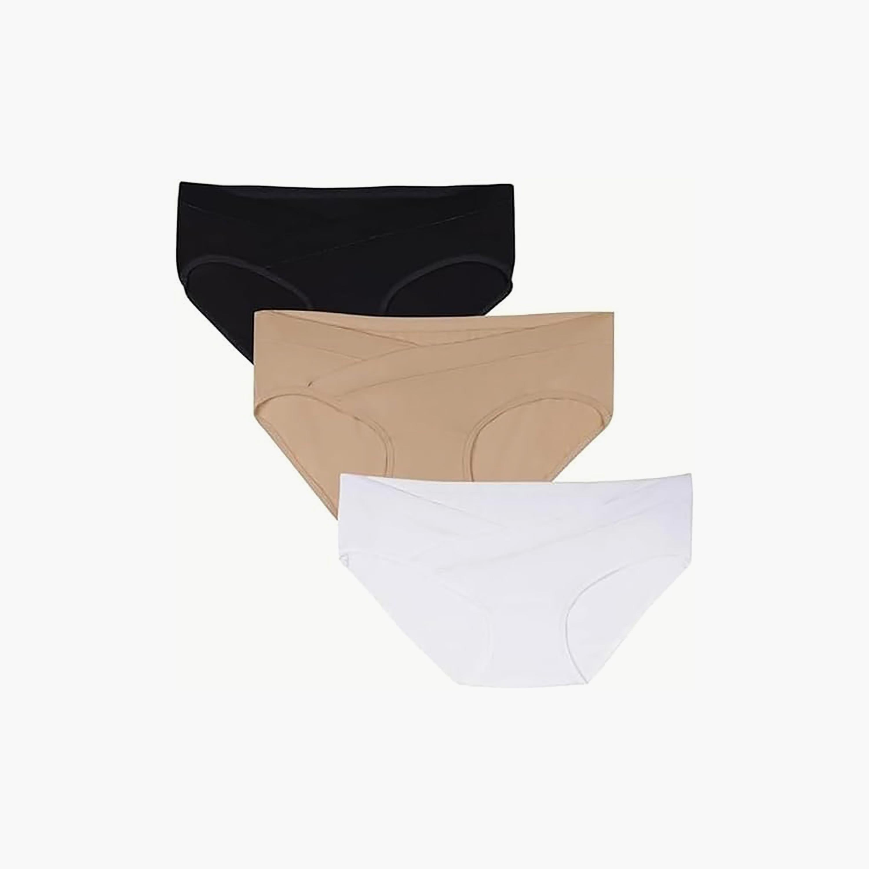 Tummy Pack of 3 Bamboo Cotton Low Waist Maternity Panties-women-clothing-maternity-lingerie-panties-image-1