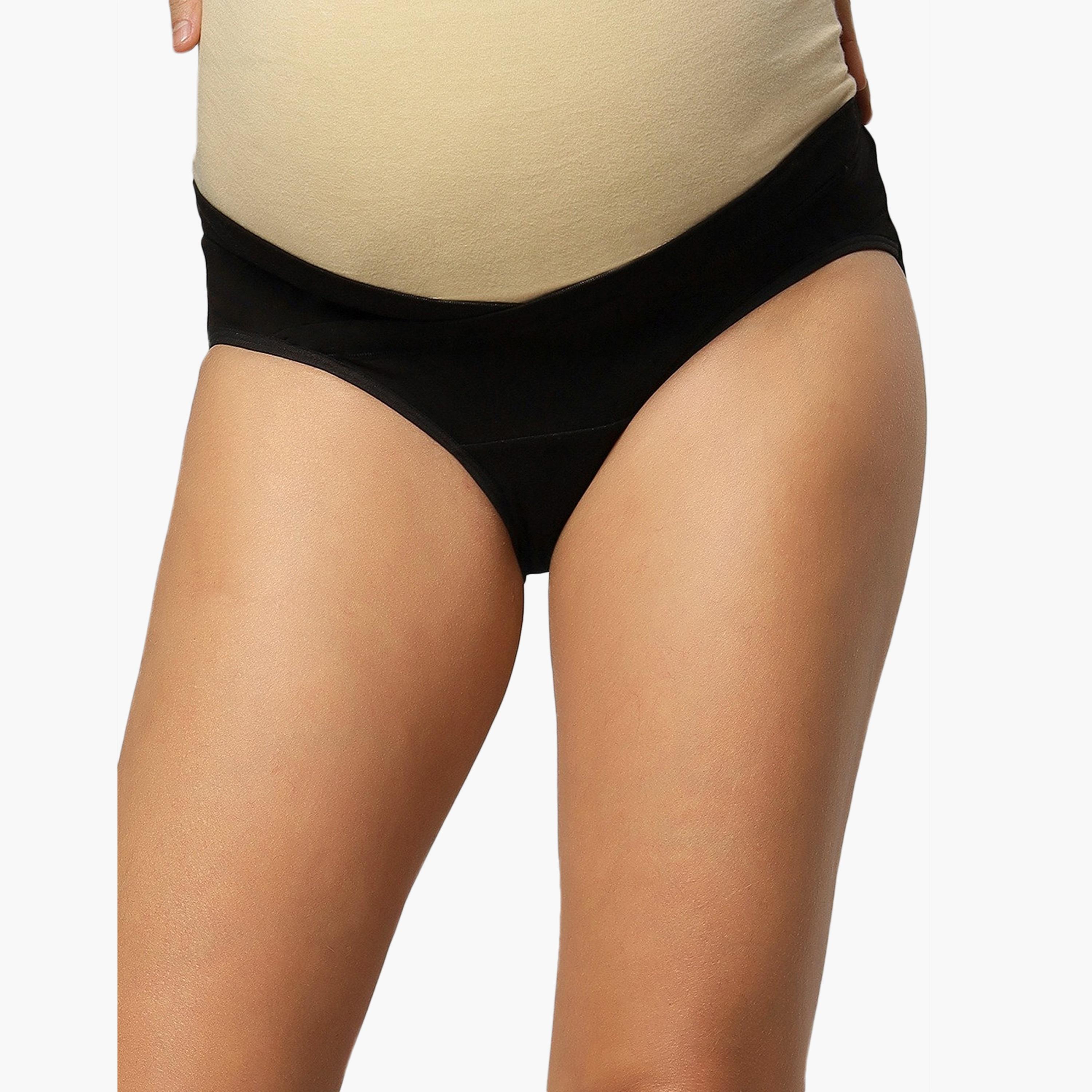 Tummy Pack of 5 Bamboo Cotton Low Waist Maternity Panties-women-clothing-maternity-lingerie-panties-image-4